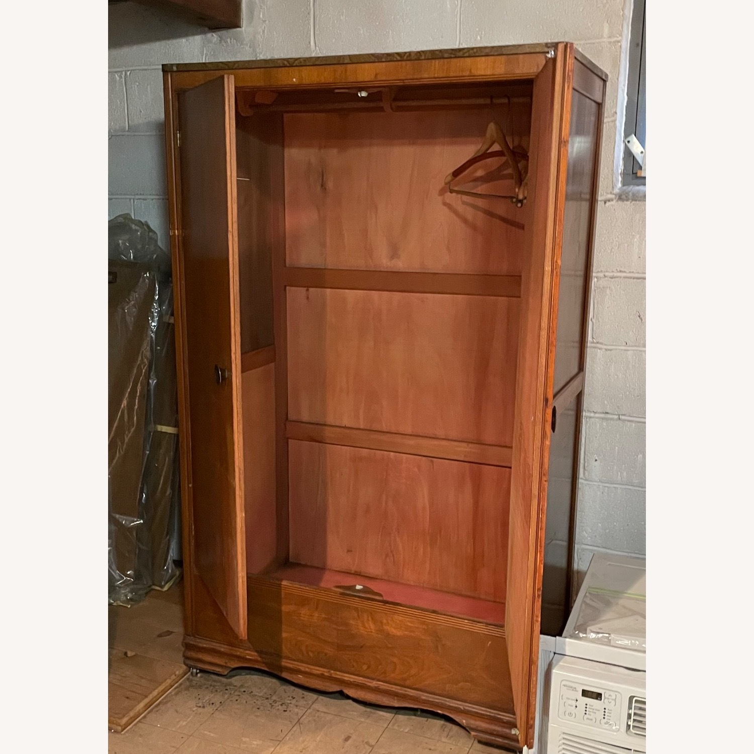 Vintage Antique Cedar-lined Wardrobe 1940’s  - image-5