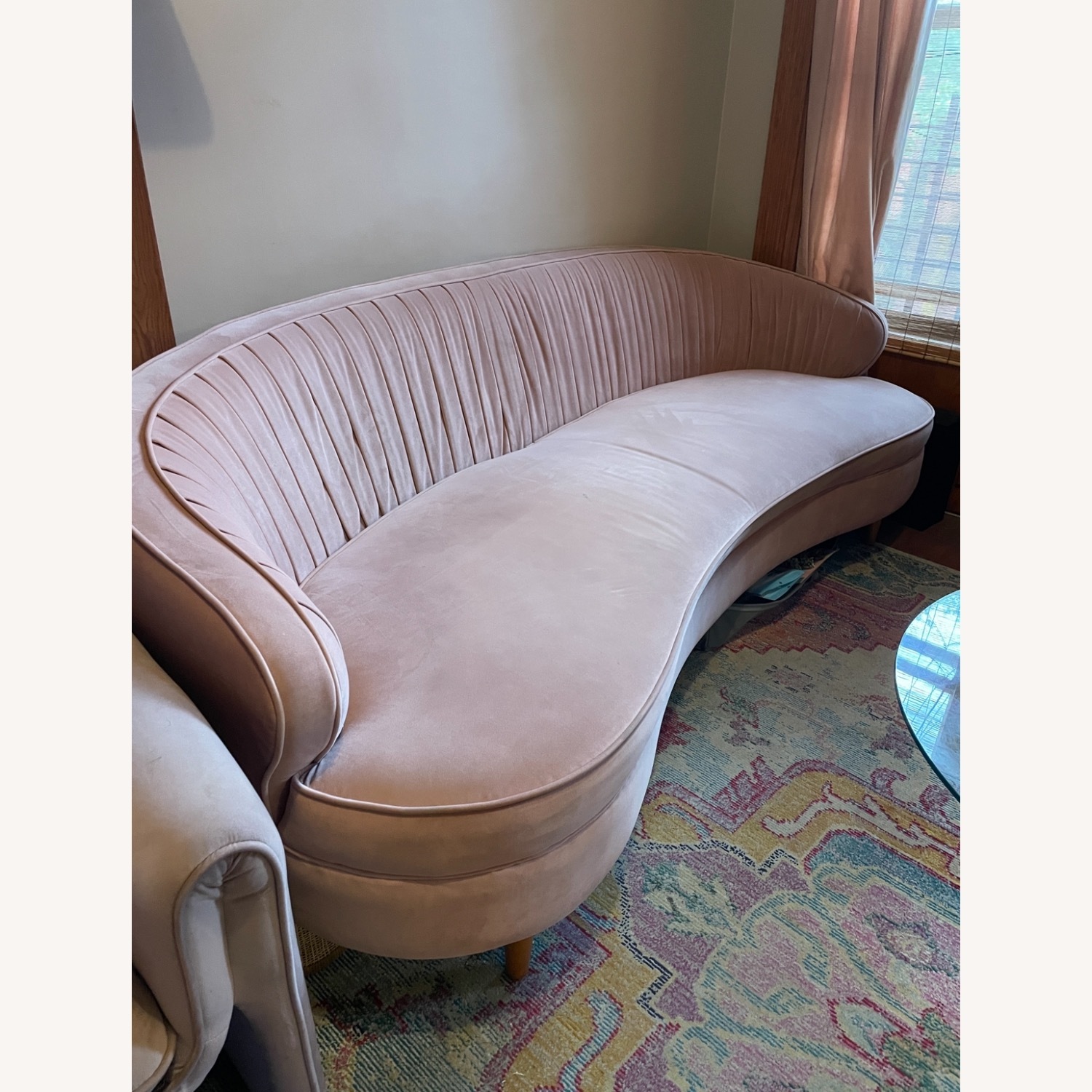 Urban Outfitters Rose Ellie Velvet Sofa - image-1