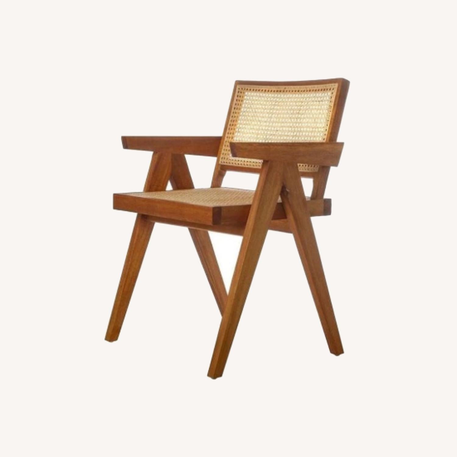 France & Sons Jeanneret Accent Chair with Cushion - image-0