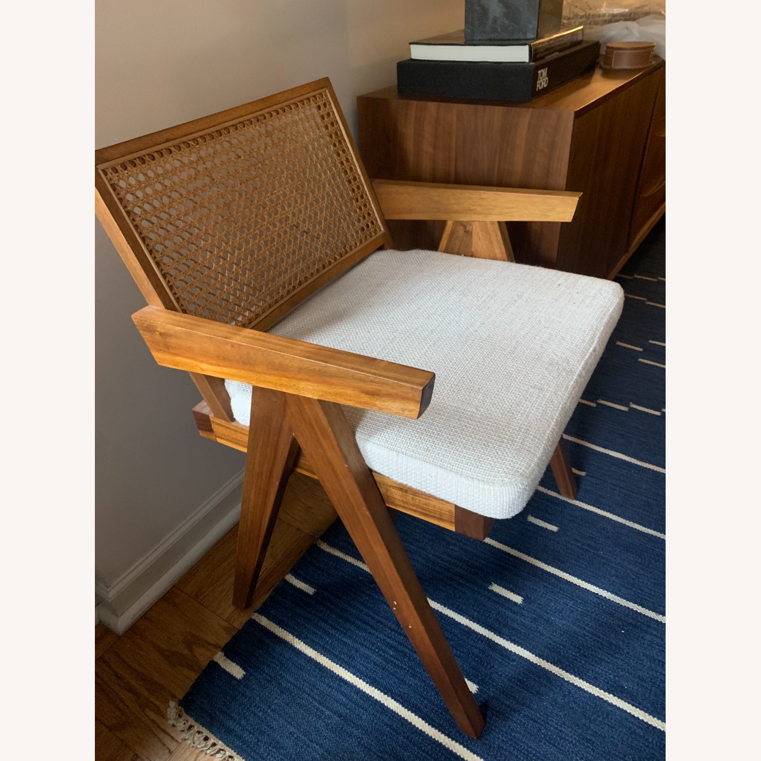 France & Sons Jeanneret Accent Chair with Cushion - image-1