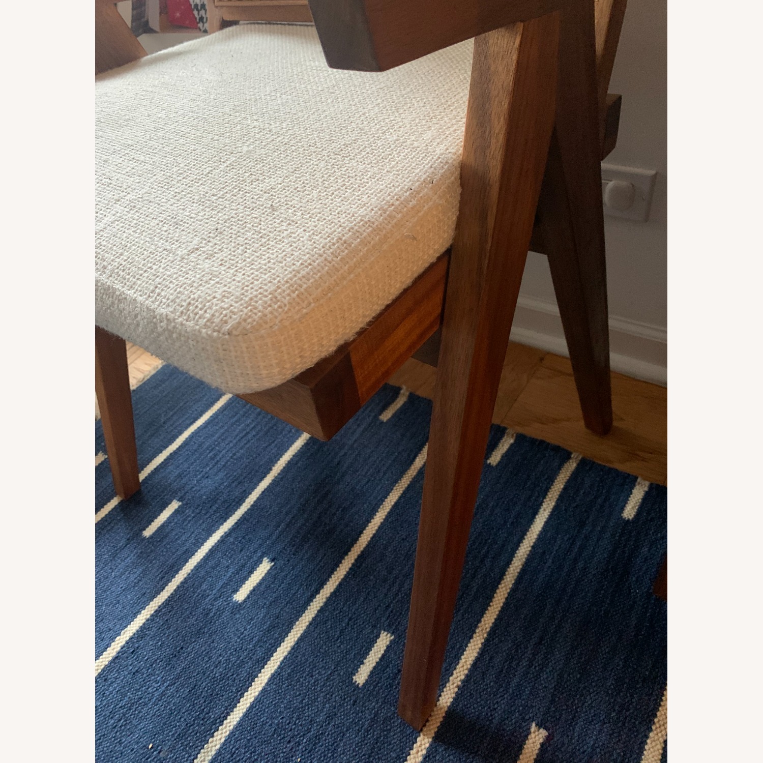 France & Sons Jeanneret Accent Chair with Cushion - image-4