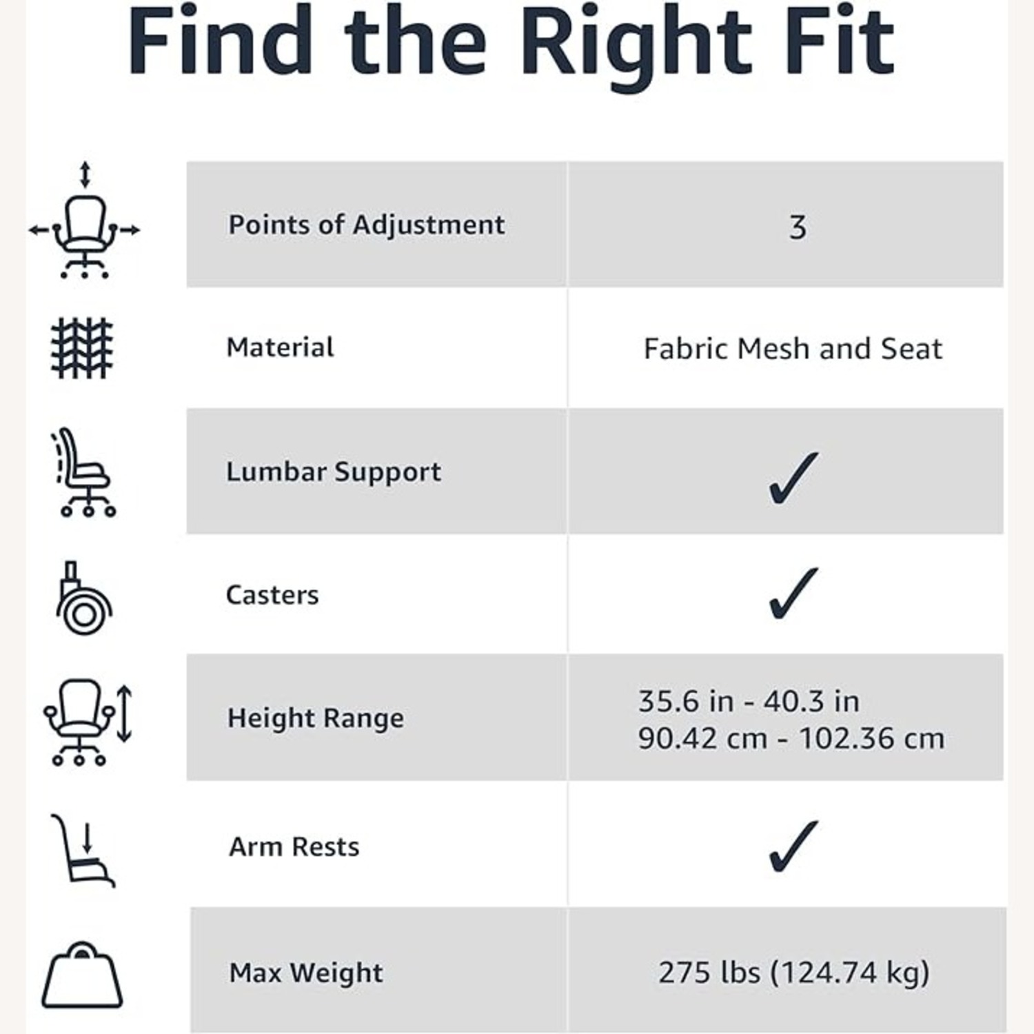Adjustable-Height 360-Degree Swivel Office Chair - image-2