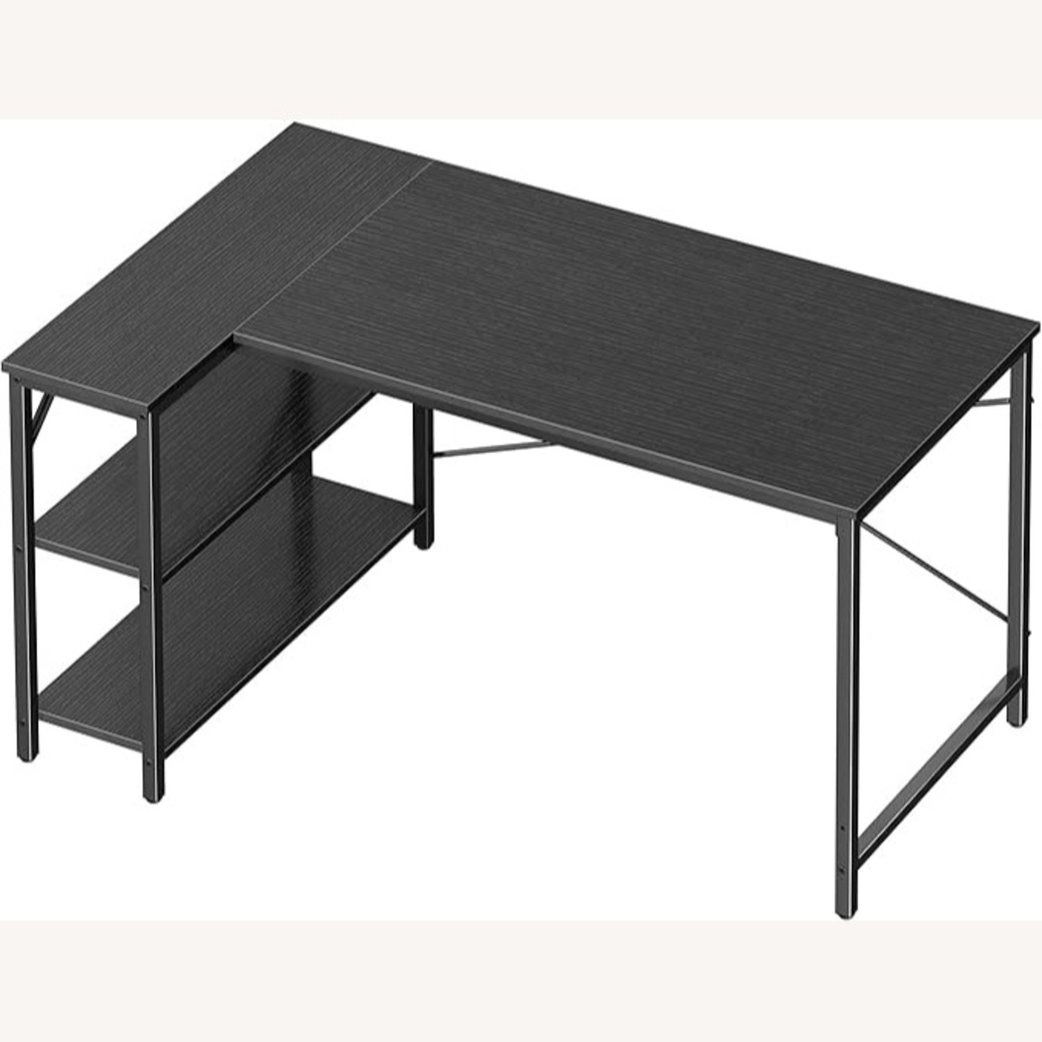 Huuger L Shaped Desk, 47 Inches Computer Desk - image-1