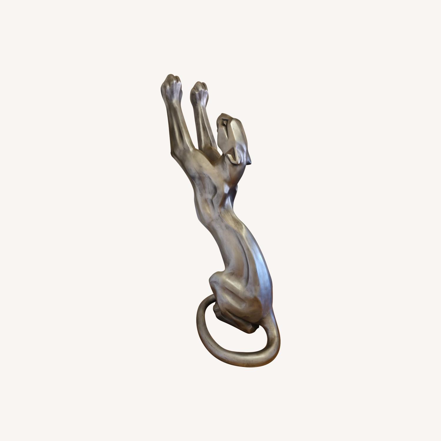 Lift-Size Panther Floor Sculpture - image-0