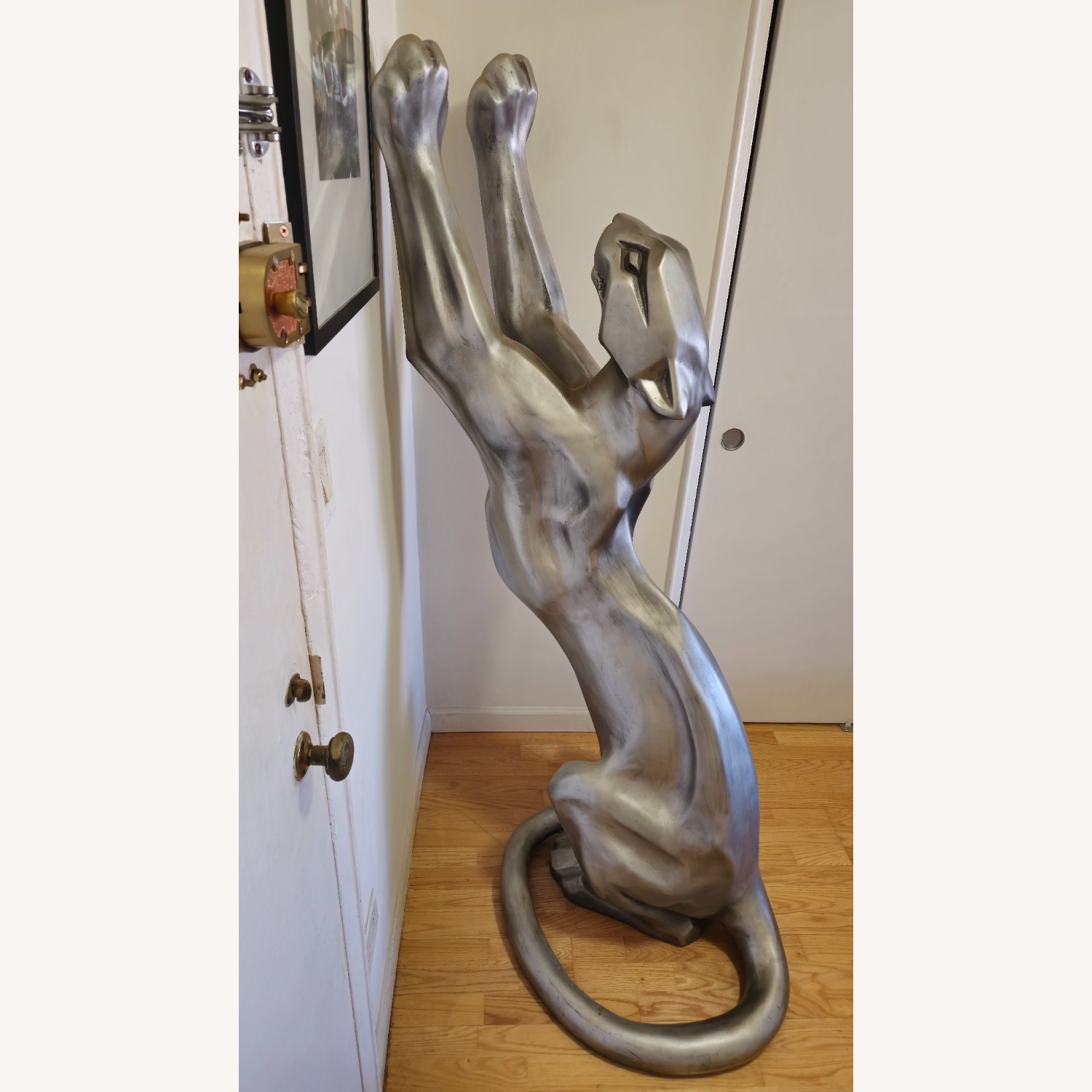 Lift-Size Panther Floor Sculpture - image-8