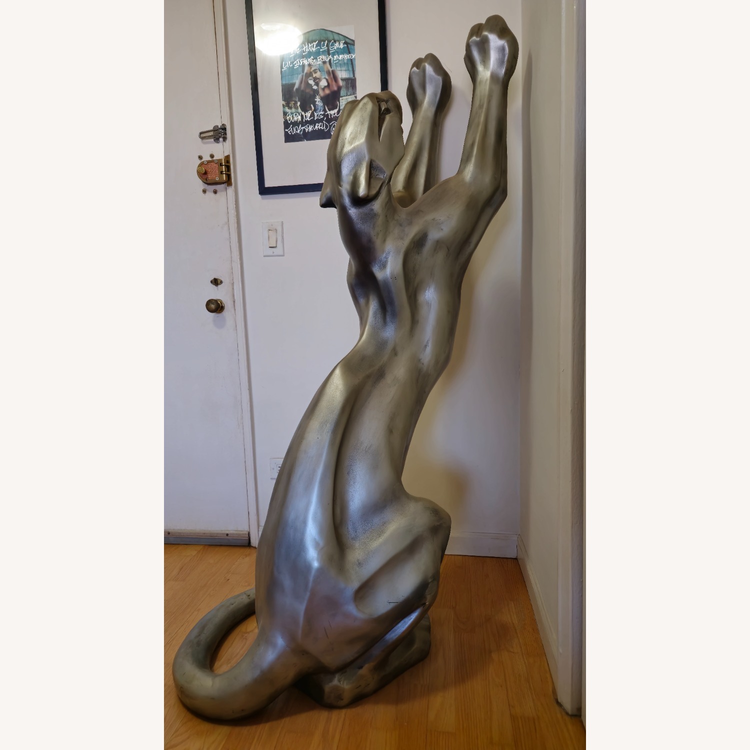 Lift-Size Panther Floor Sculpture - image-6