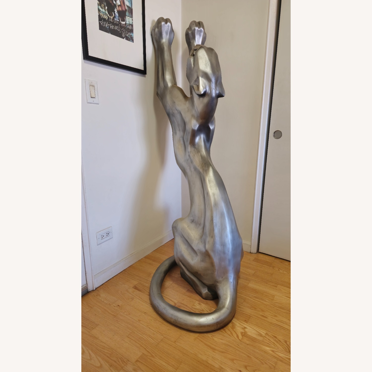 Lift-Size Panther Floor Sculpture - image-2