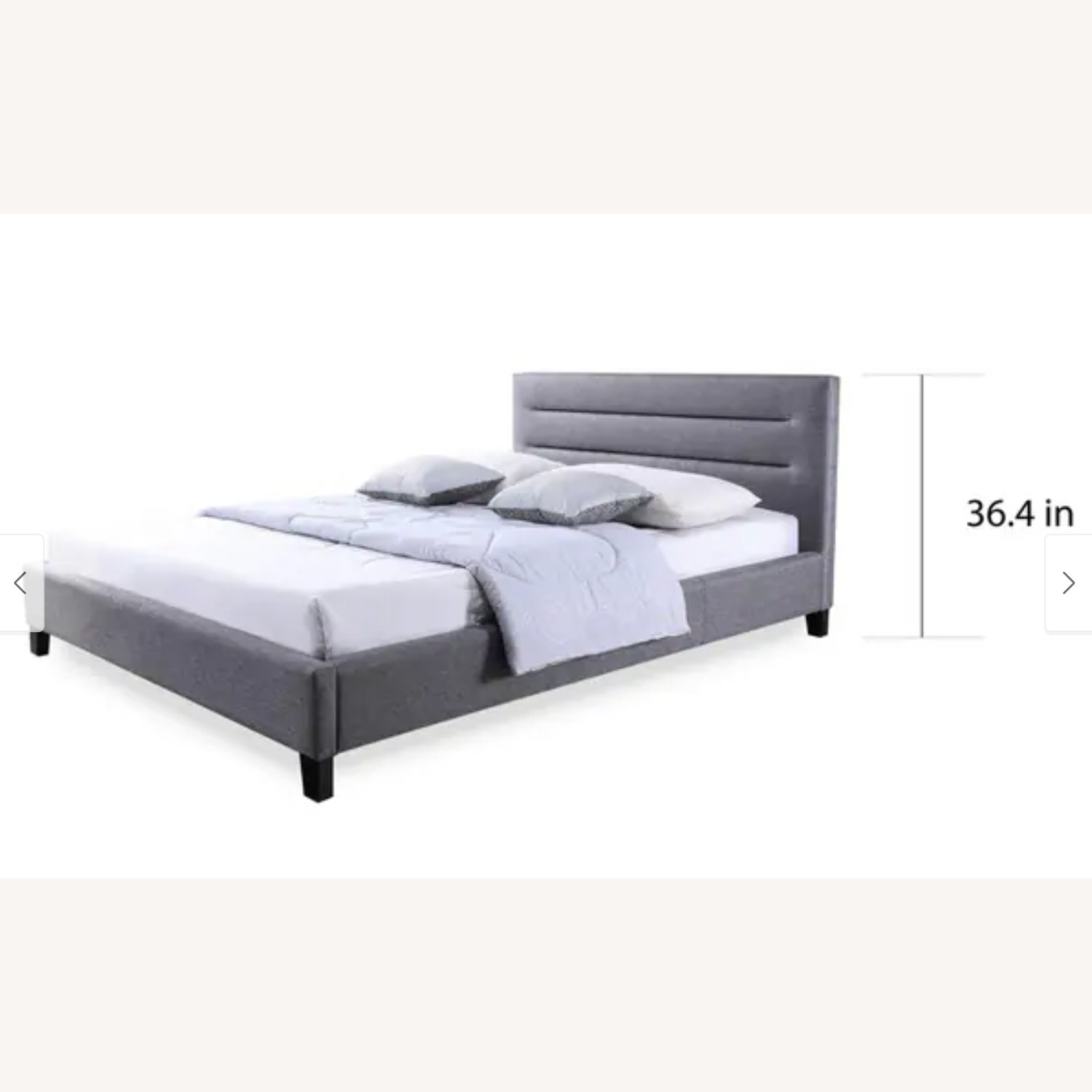 Porch & Den Mildred Grey Bed Frame - Queen size - image-6