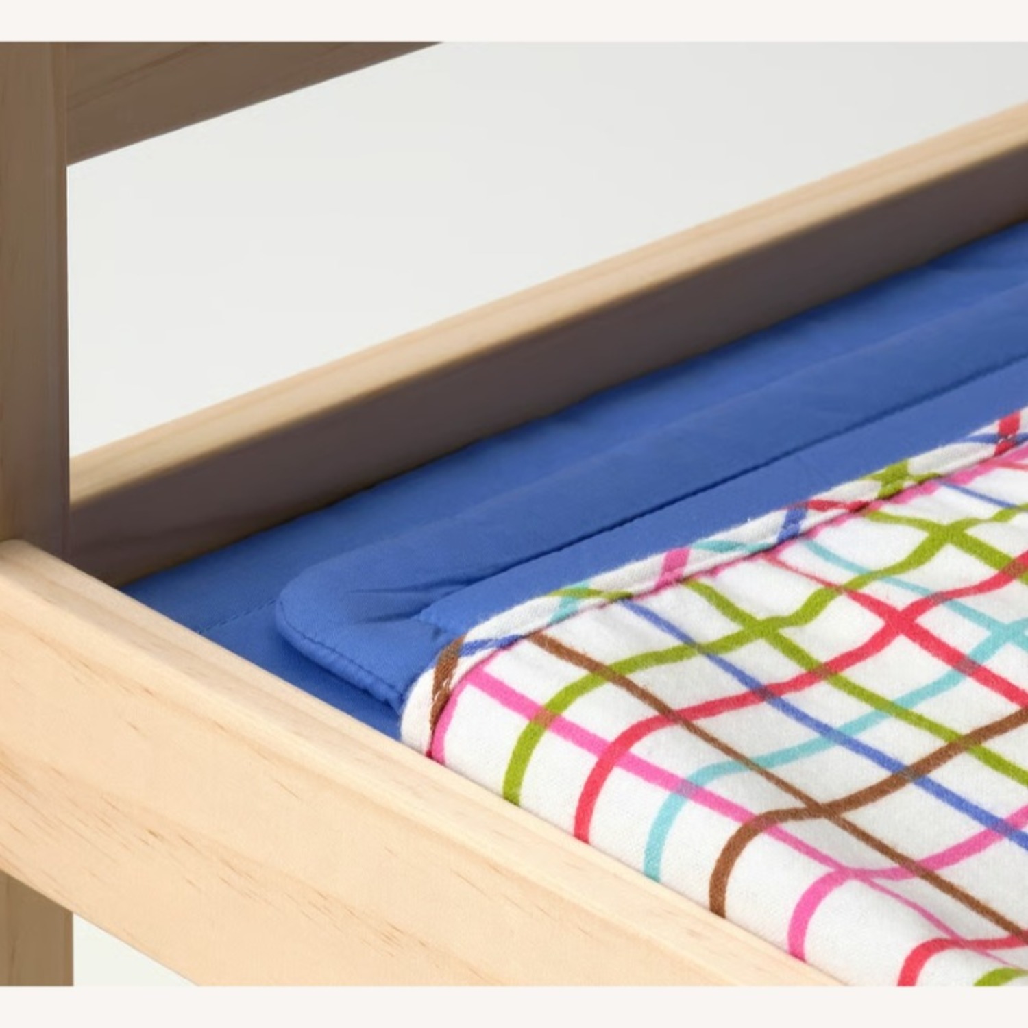 Doll Bed with Bedlinen Set, Pine/Multicolor - image-4