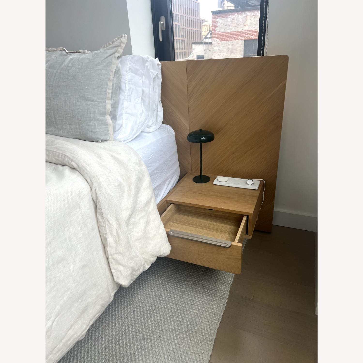 Article Nera Queen Bed Frame with Nightstand - image-3