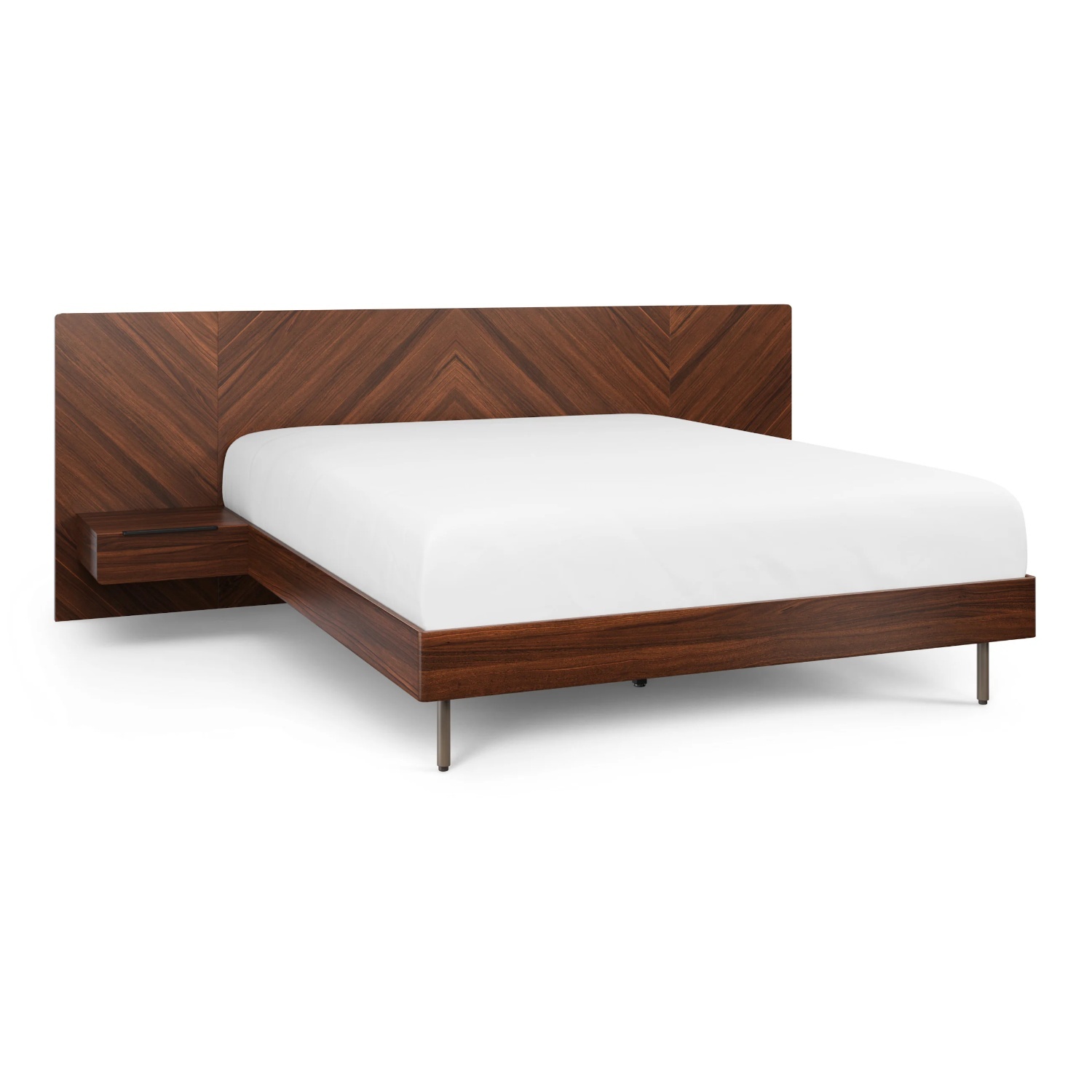 Article Nera Queen Bed Frame with Nightstand - image-0