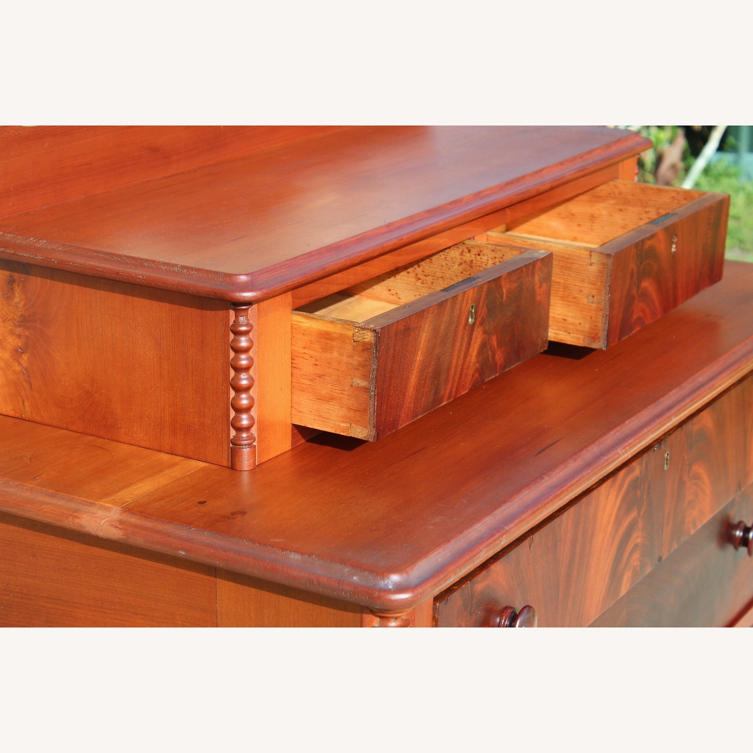Early 20th-Century Flame Mahogany Empire Chest  - image-12