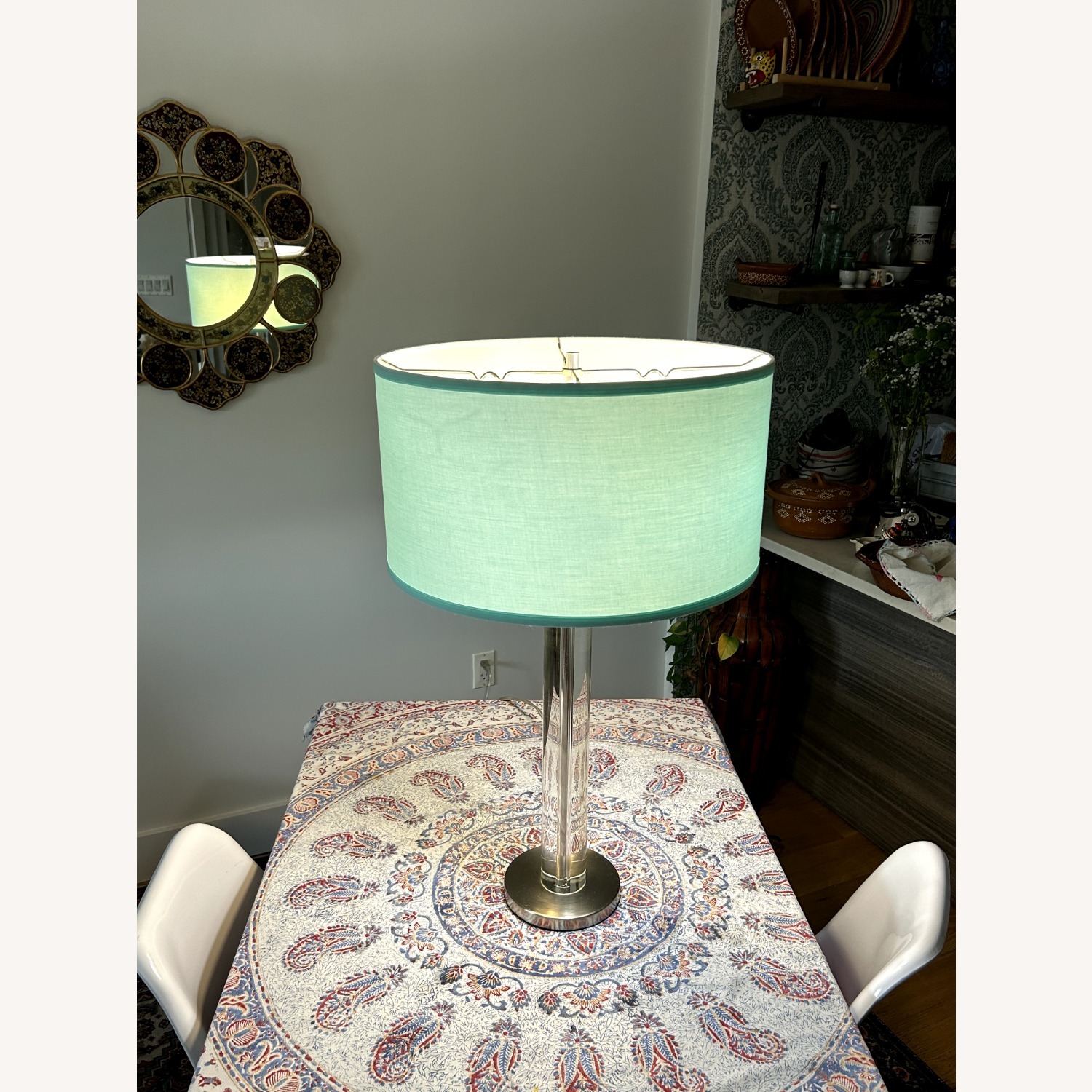 Alexa Bauhaus Glass Column Table Lamp - image-5