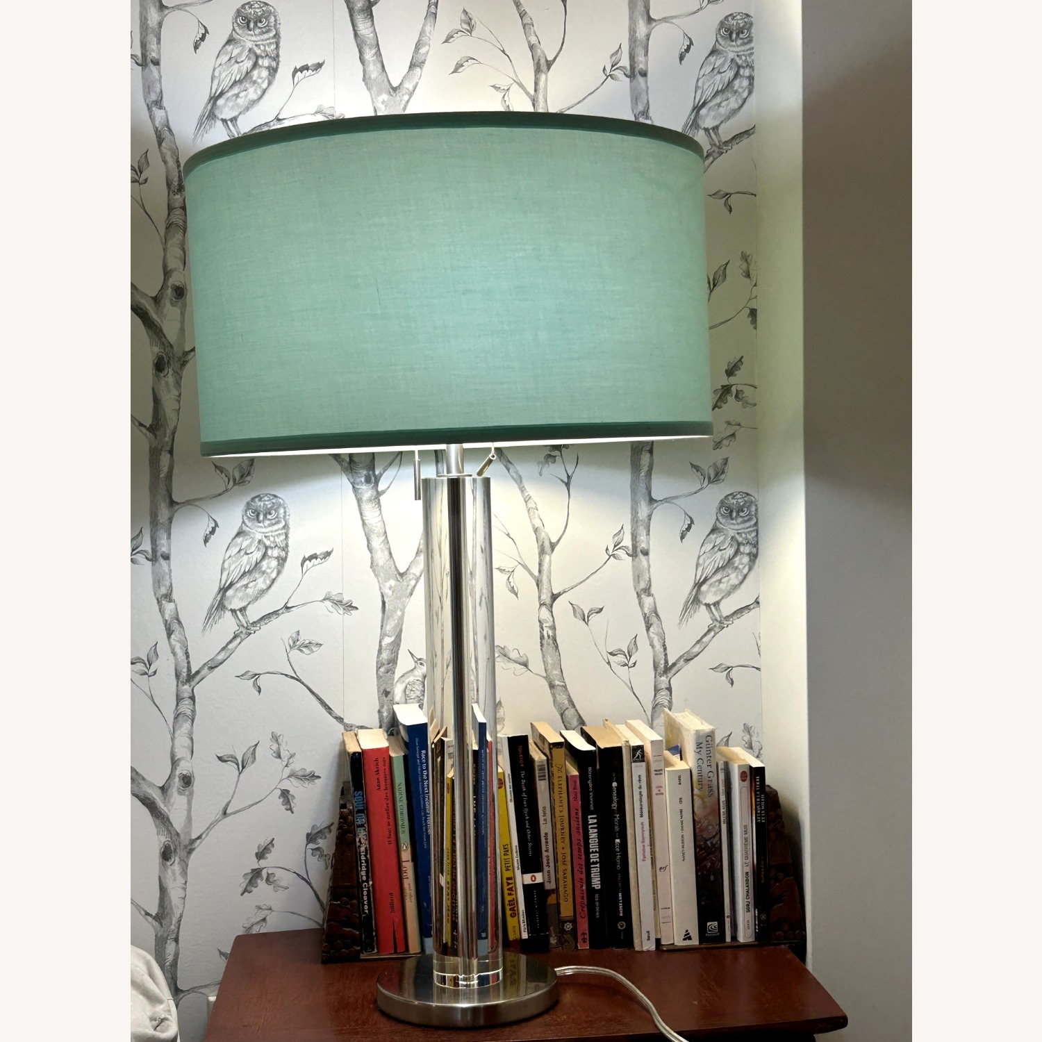 Alexa Bauhaus Glass Column Table Lamp - image-1