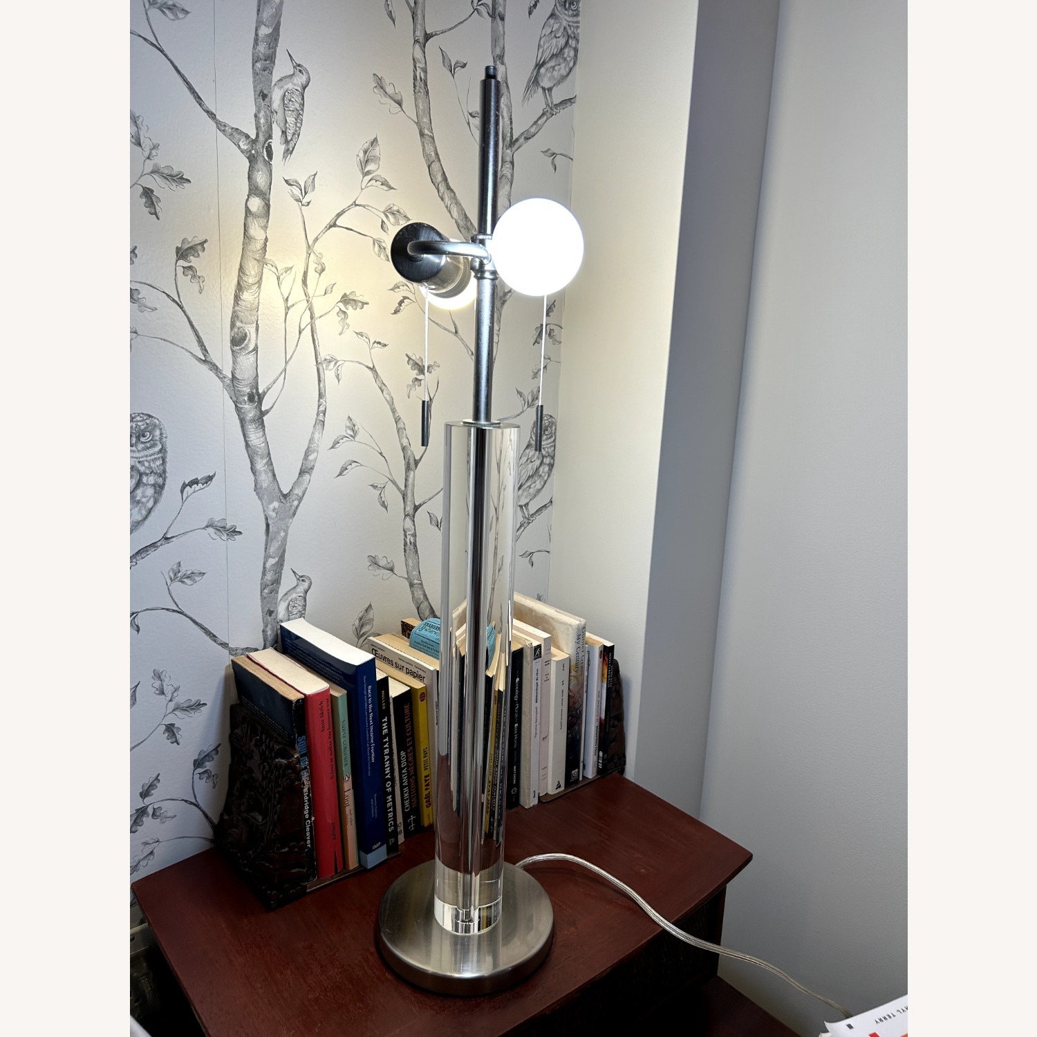 Alexa Bauhaus Glass Column Table Lamp - image-4