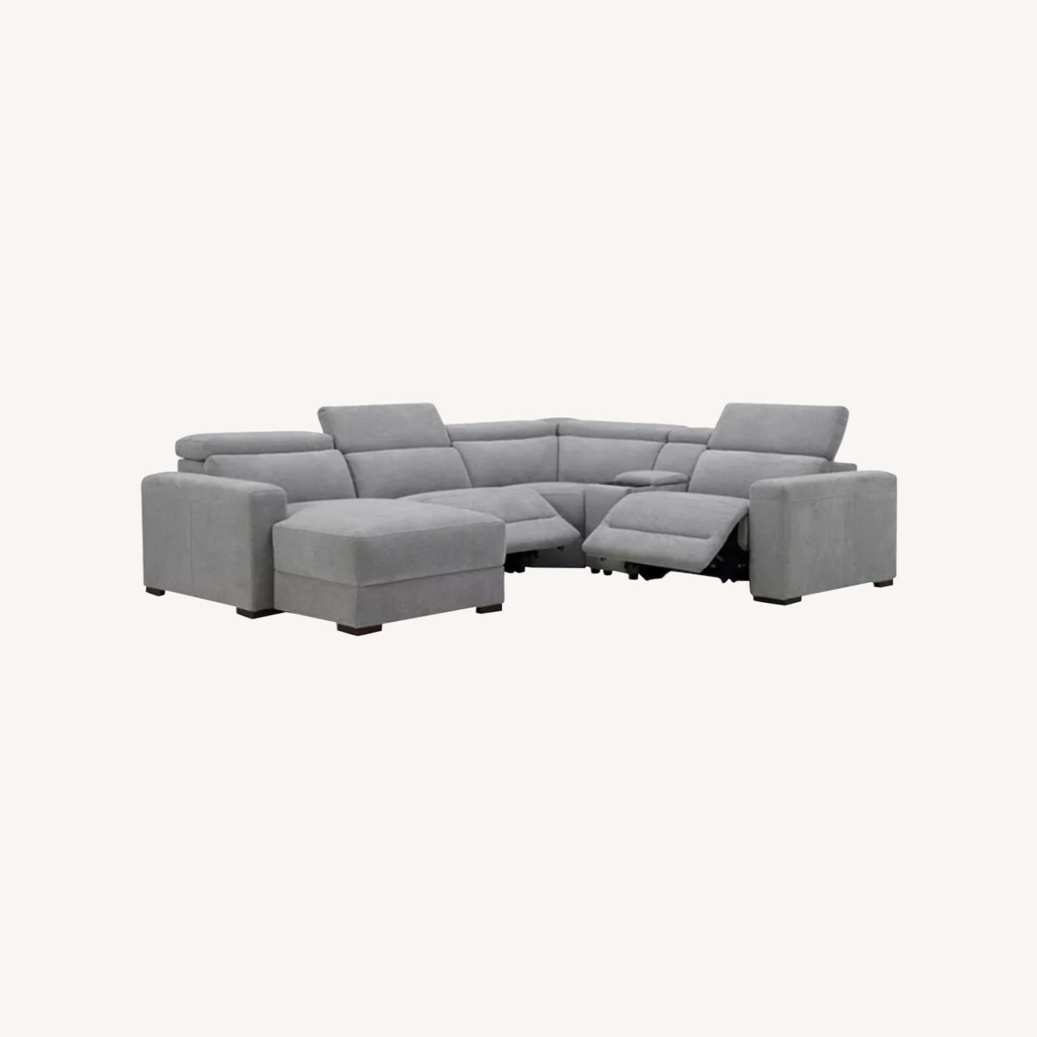 Nevio 5-Pc. Fabric Sectional and Chaise - image-0