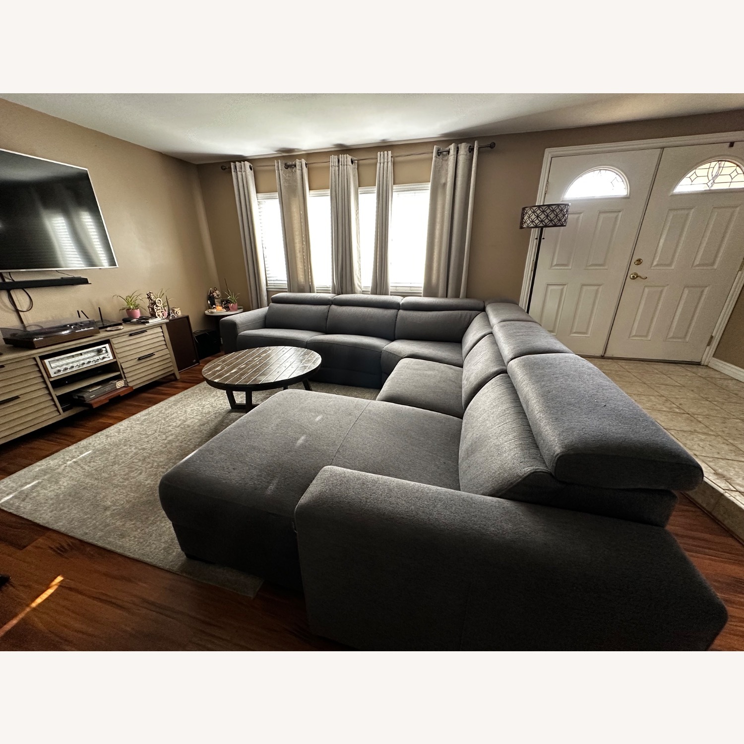 Nevio 5-Pc. Fabric Sectional and Chaise - image-6