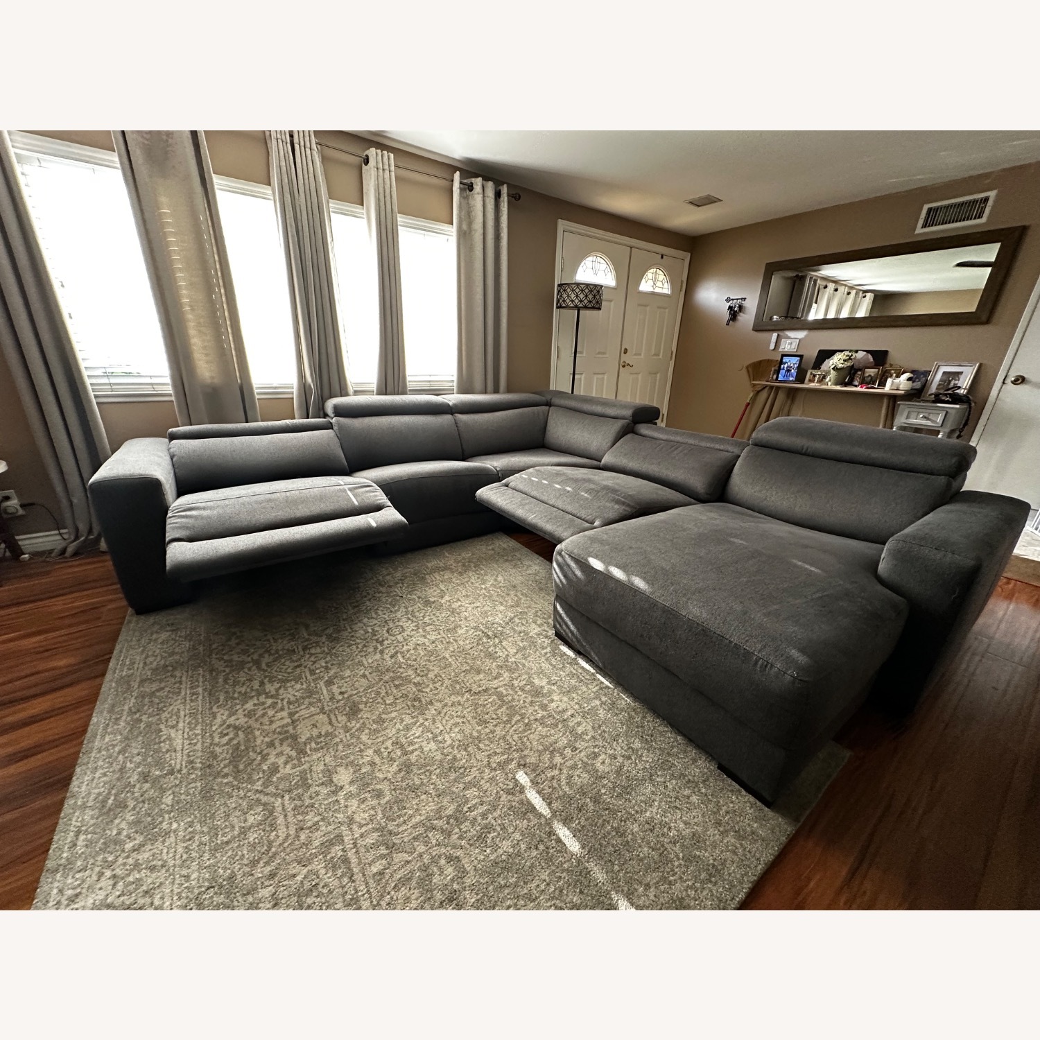 Nevio 5-Pc. Fabric Sectional and Chaise - image-3