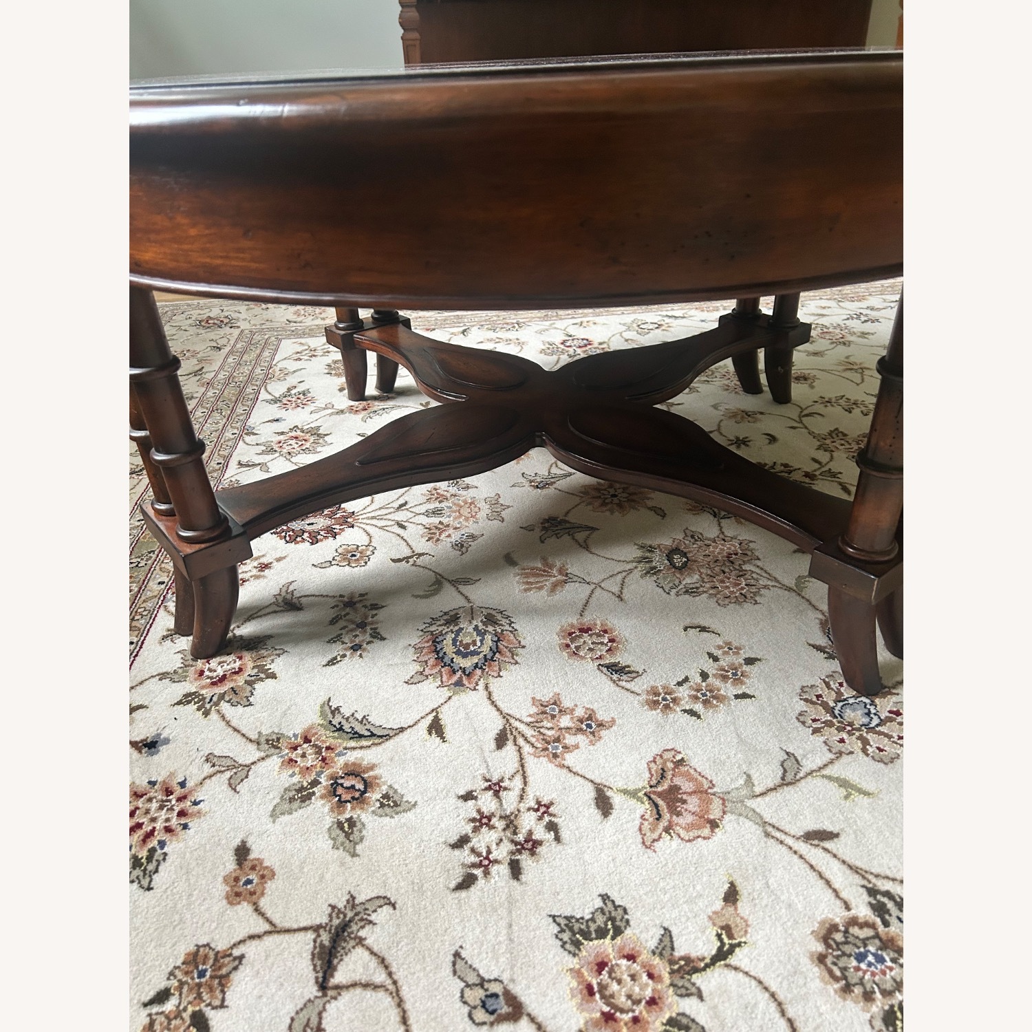Round Walnut Coffee Table - image-2