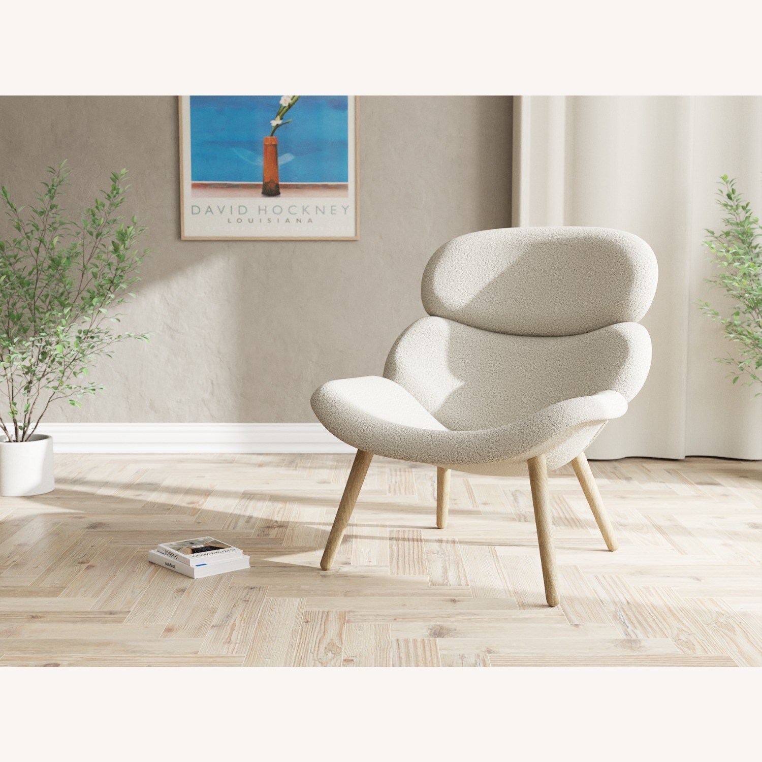 Azure Upholstered Accent Chair in Sand Fabric - image-10