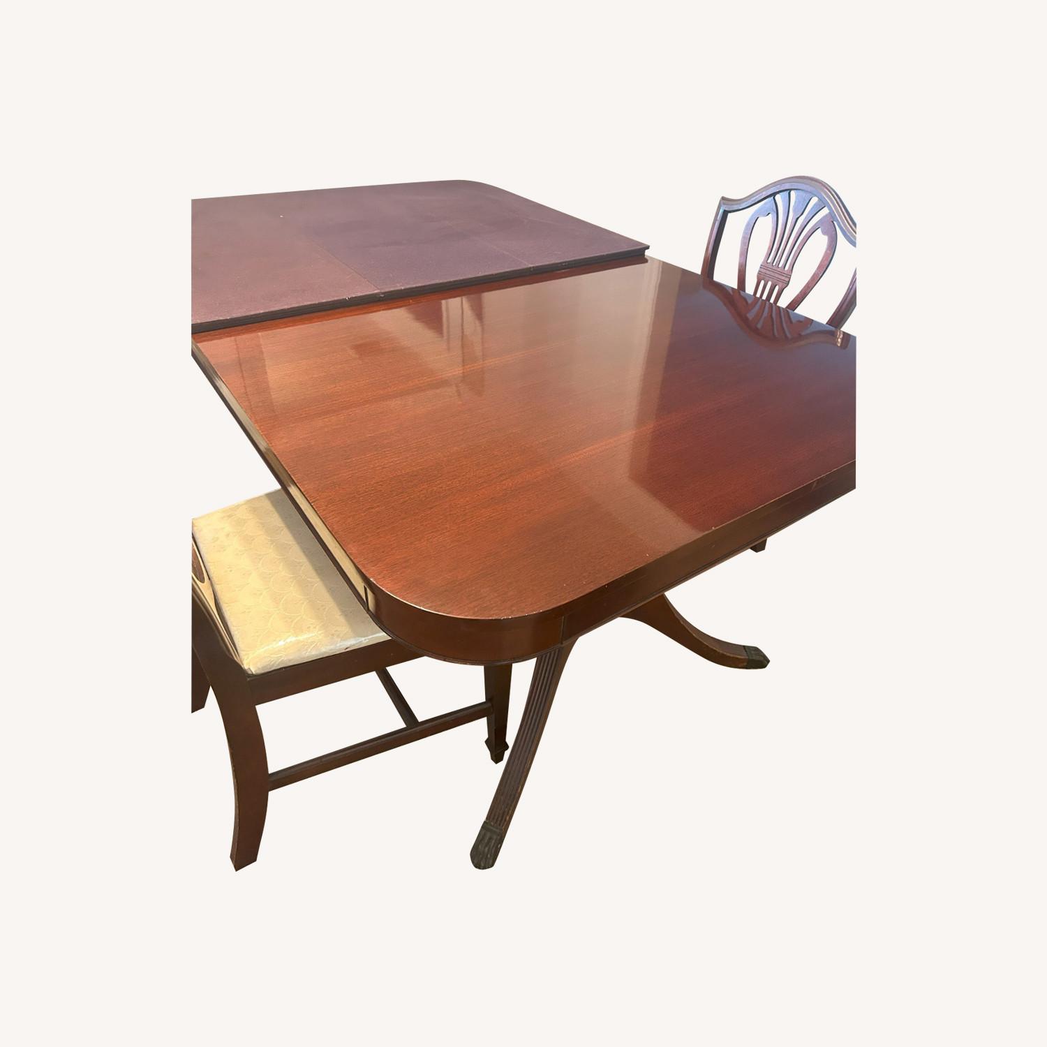 Vintage Dining Table and Chairs - image-0