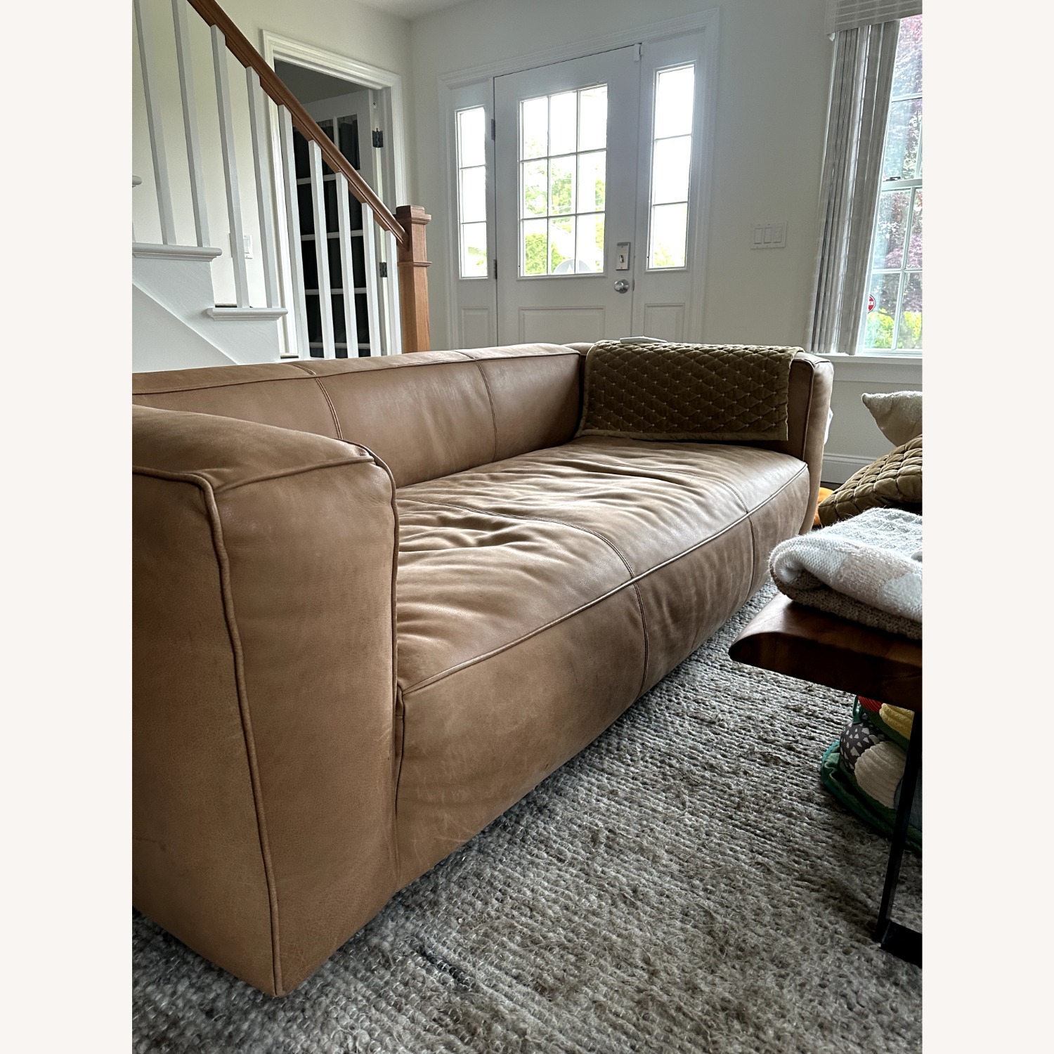 Madrone Leather Sofa - image-5