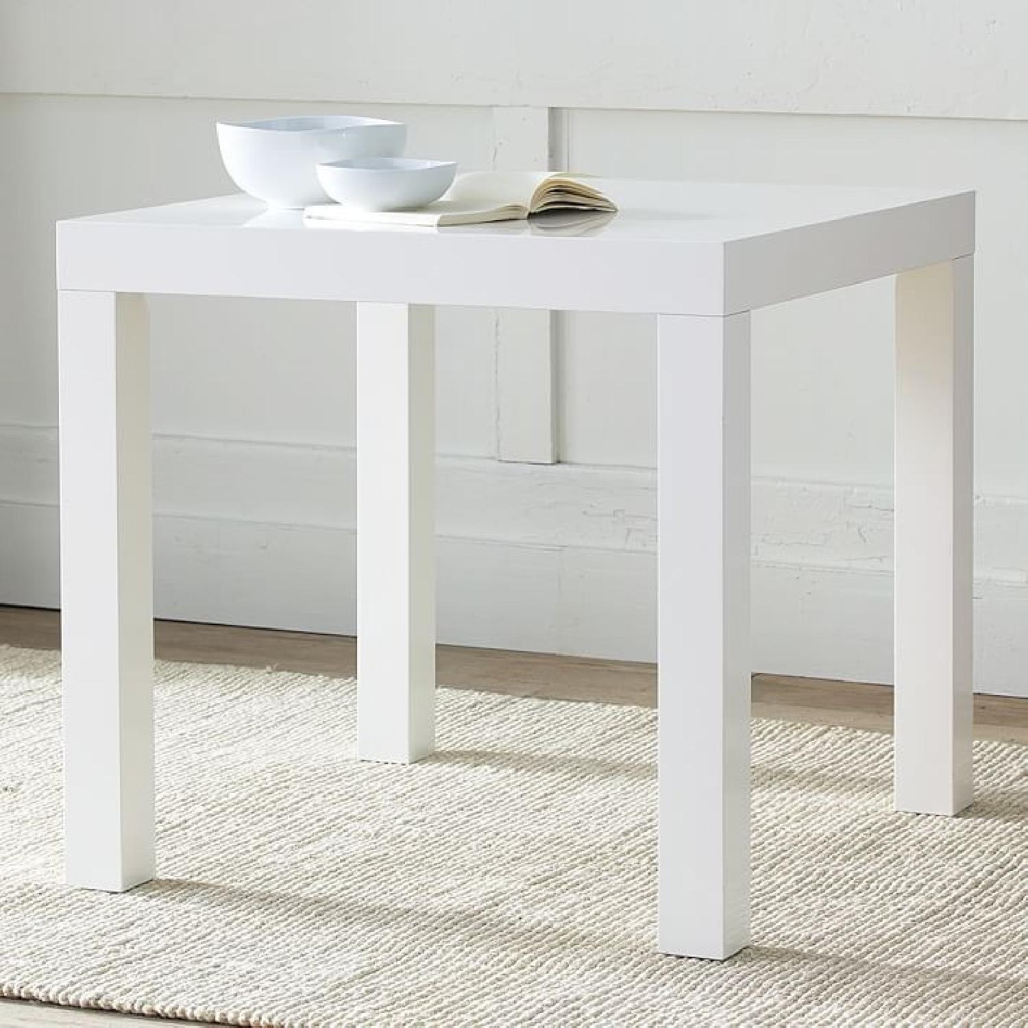 West Elm White Parsons Dining Table - image-3