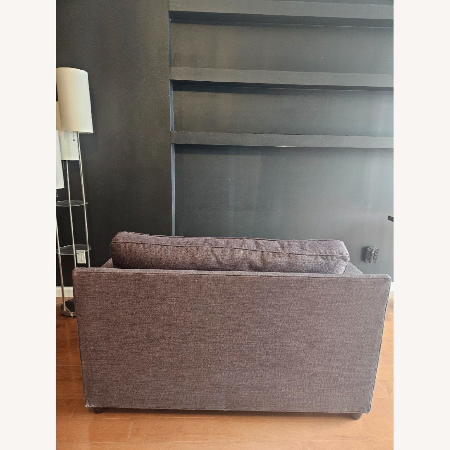 Crate & Barrel Barrett II 43.5" Track Arm Chair and a Half - image-4