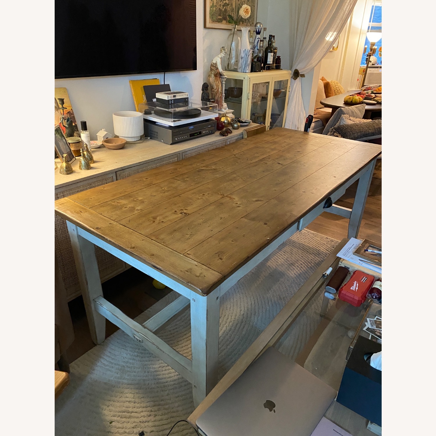 Reclaimed Wood Extendable Dining Table  - image-1