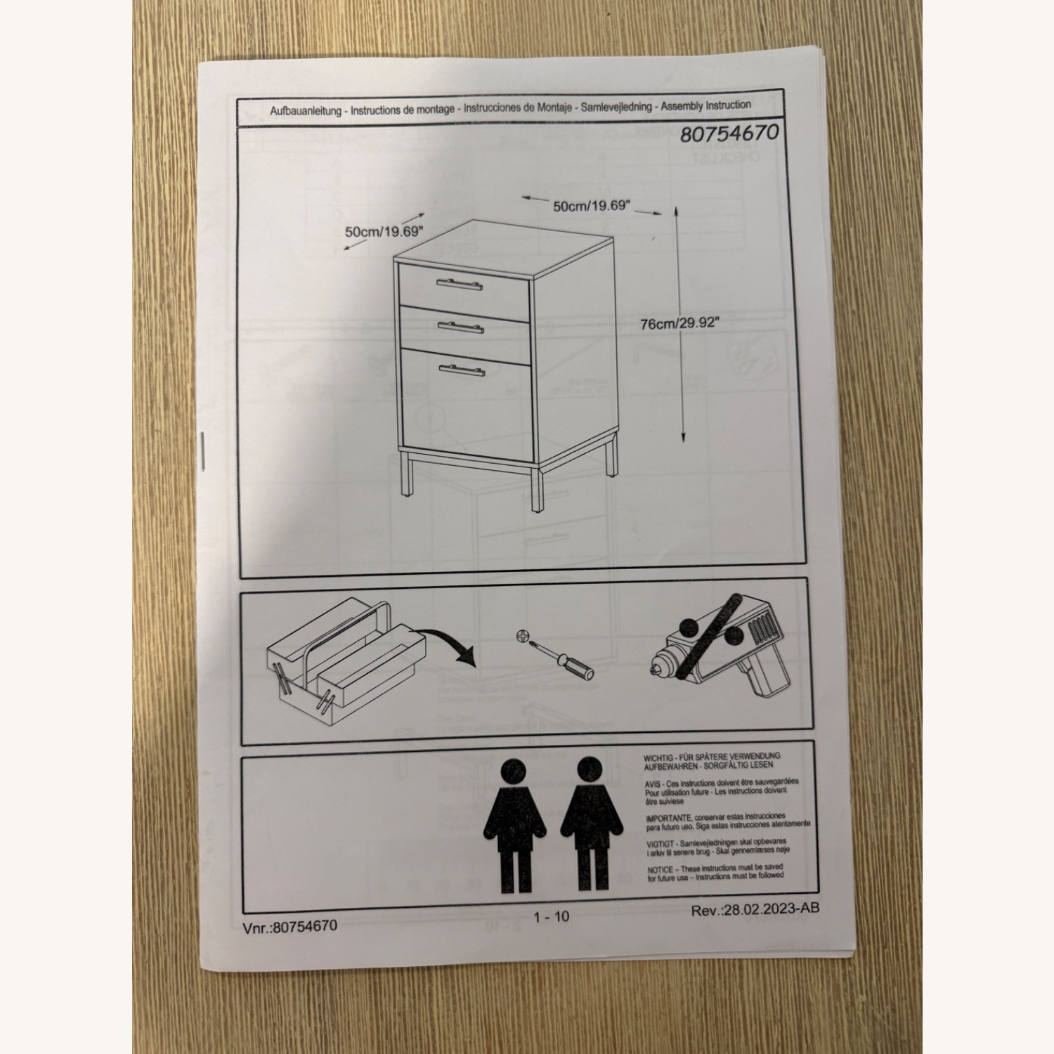 Home Depot Mountain 3 Drawer File Cabinet - image-3