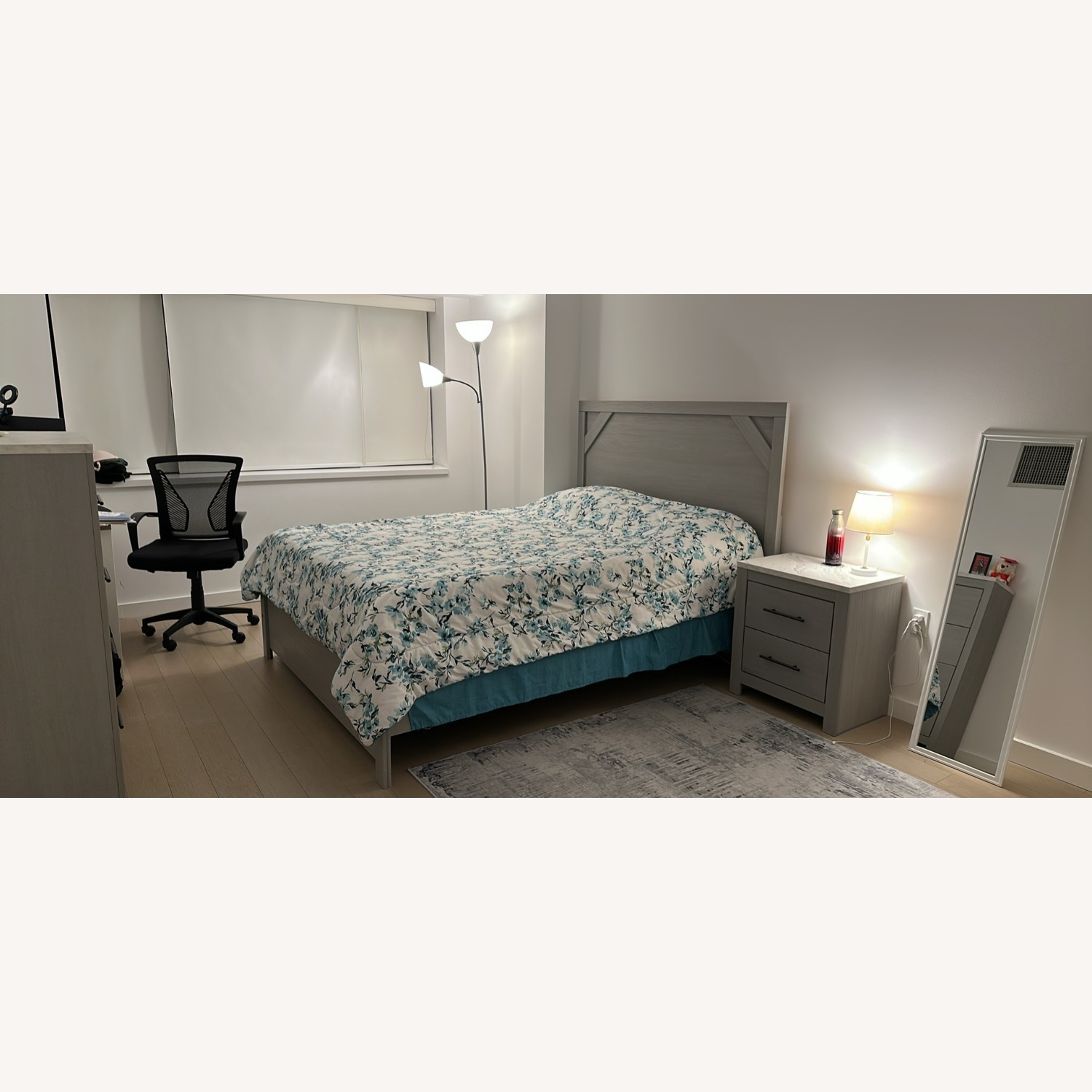 Ashley Cottonburg Light Gray Nightstand - image-3