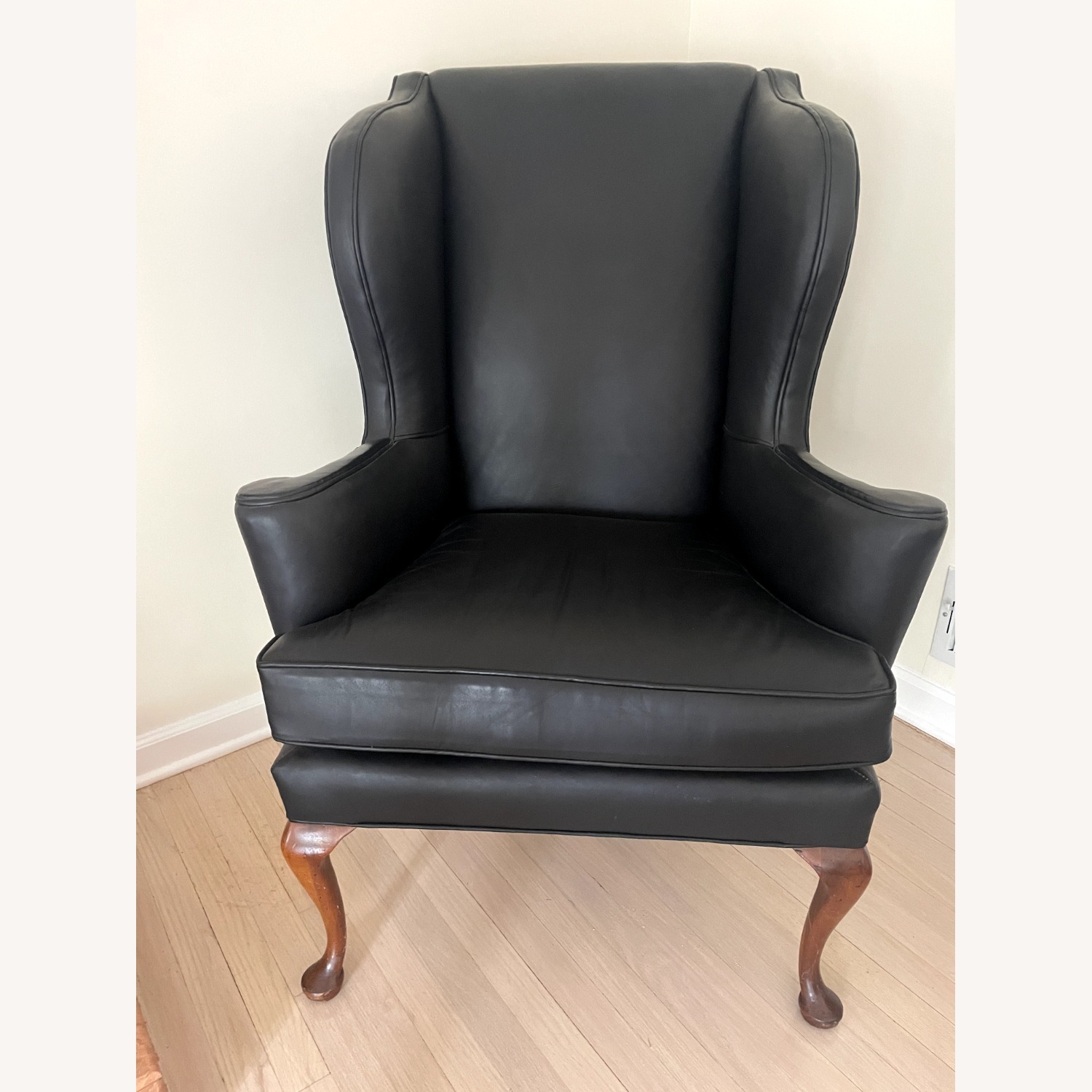 Century Vintage Wingback Chair with Nailheads MINT - image-0
