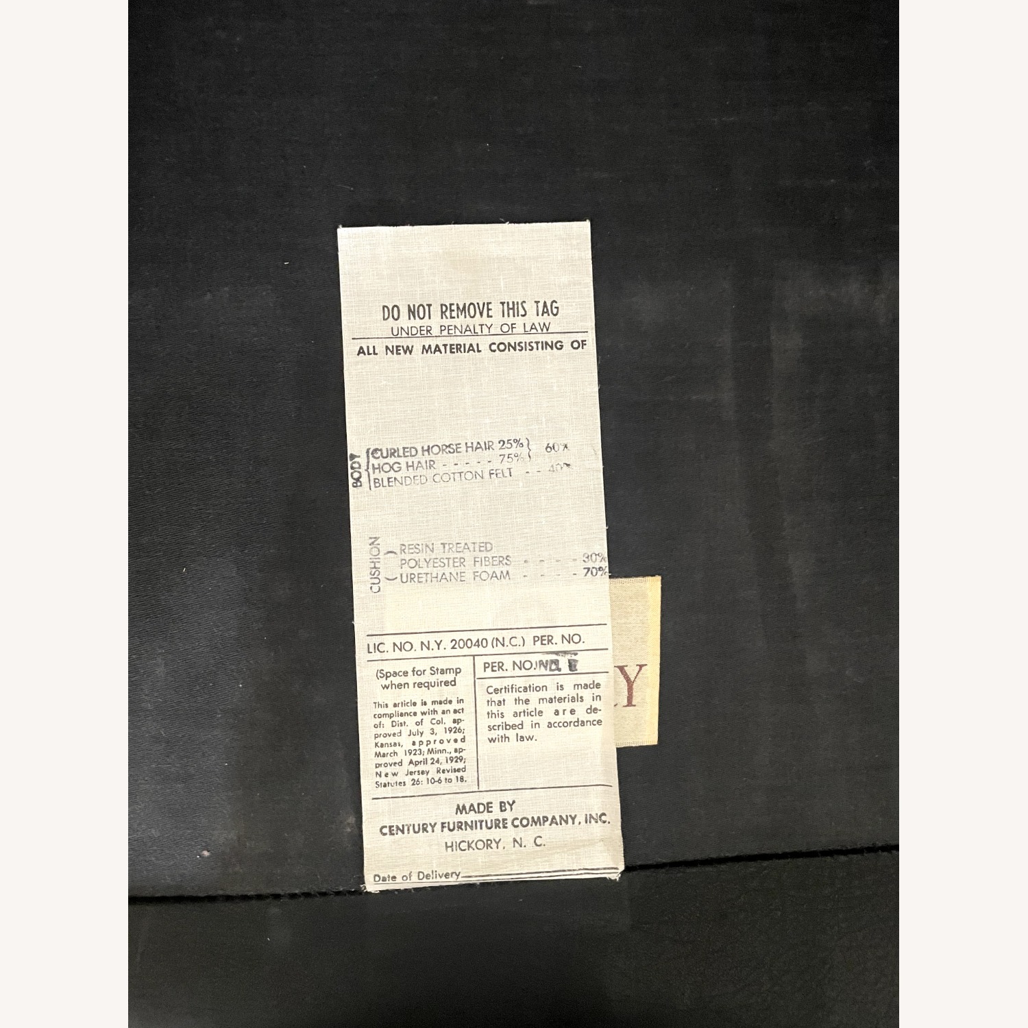 Century Vintage Wingback Chair with Nailheads MINT - image-6