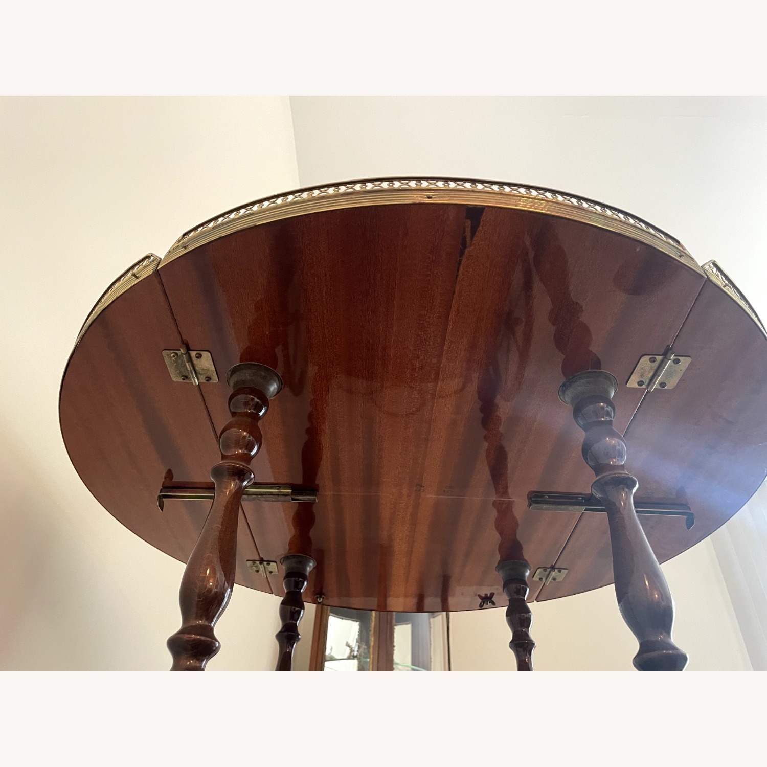 Antique Rolling Extendable Bar Cart - image-7