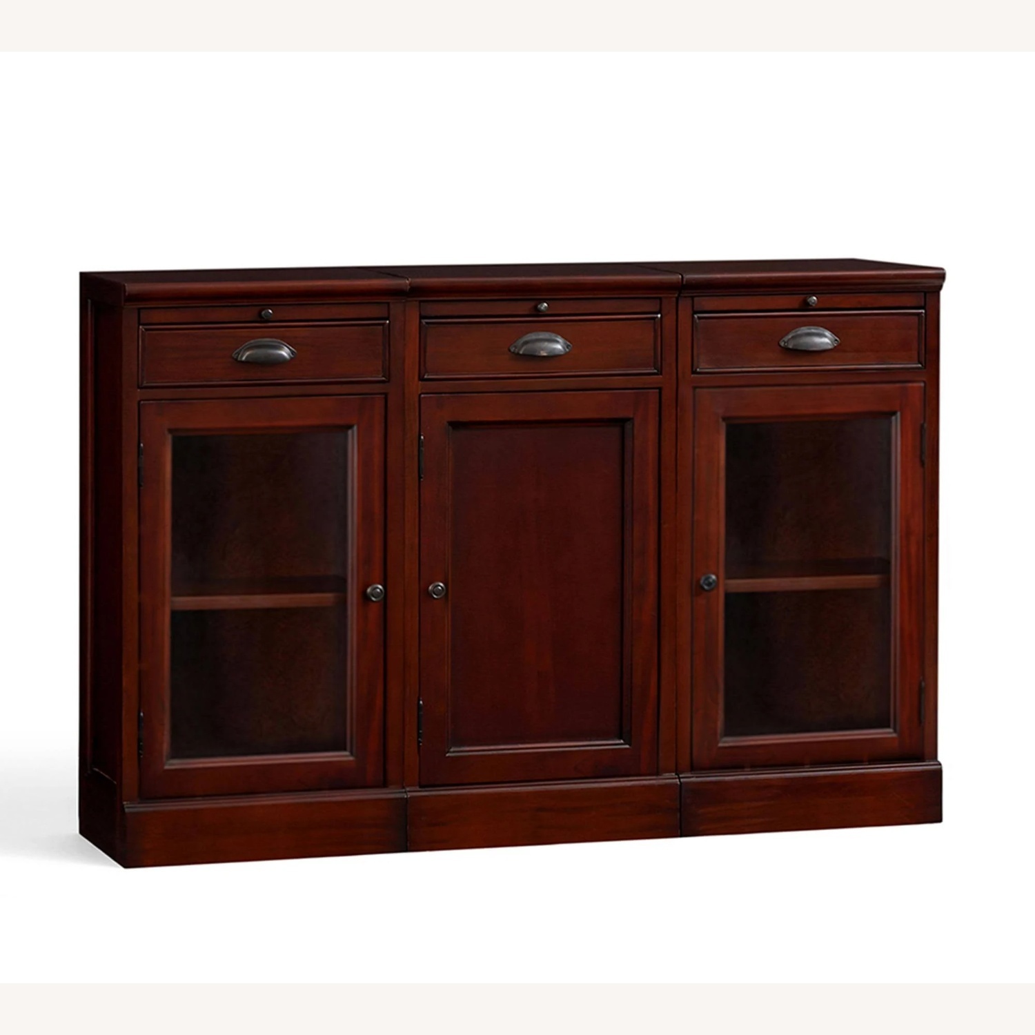 Modular Glass Door Bar Cabinet- Potential Hutch - image-3