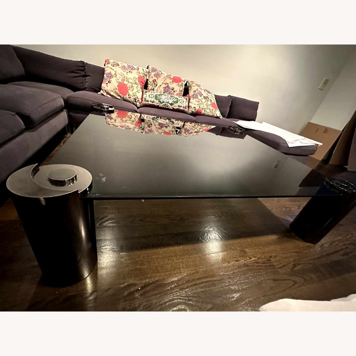 Karl Springer Vintage Sculpture Glass Table - image-7