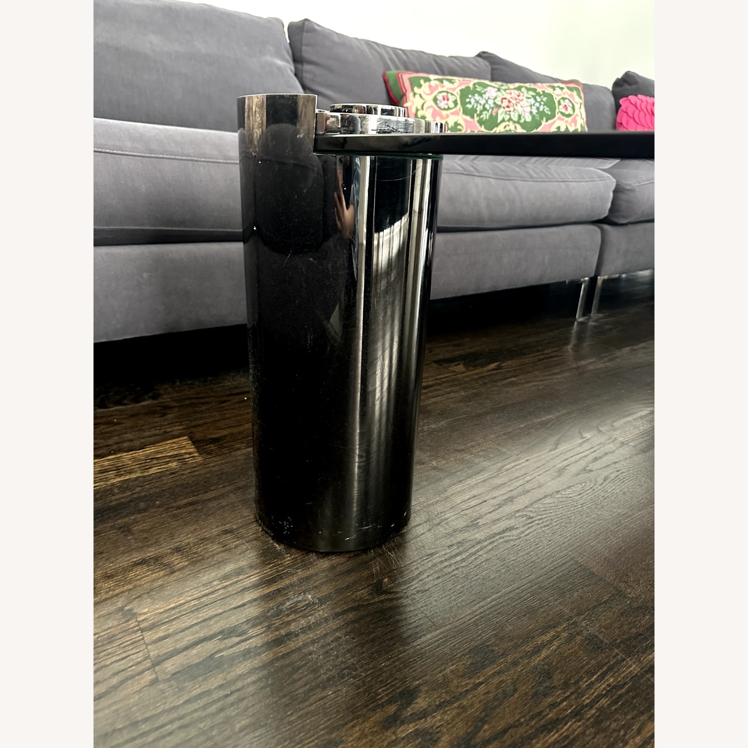 Karl Springer Vintage Sculpture Glass Table - image-2