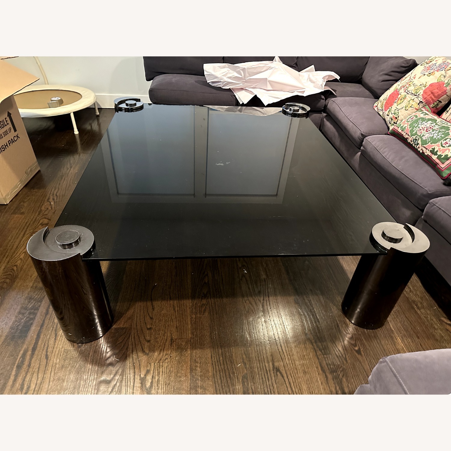 Karl Springer Vintage Sculpture Glass Table - image-5