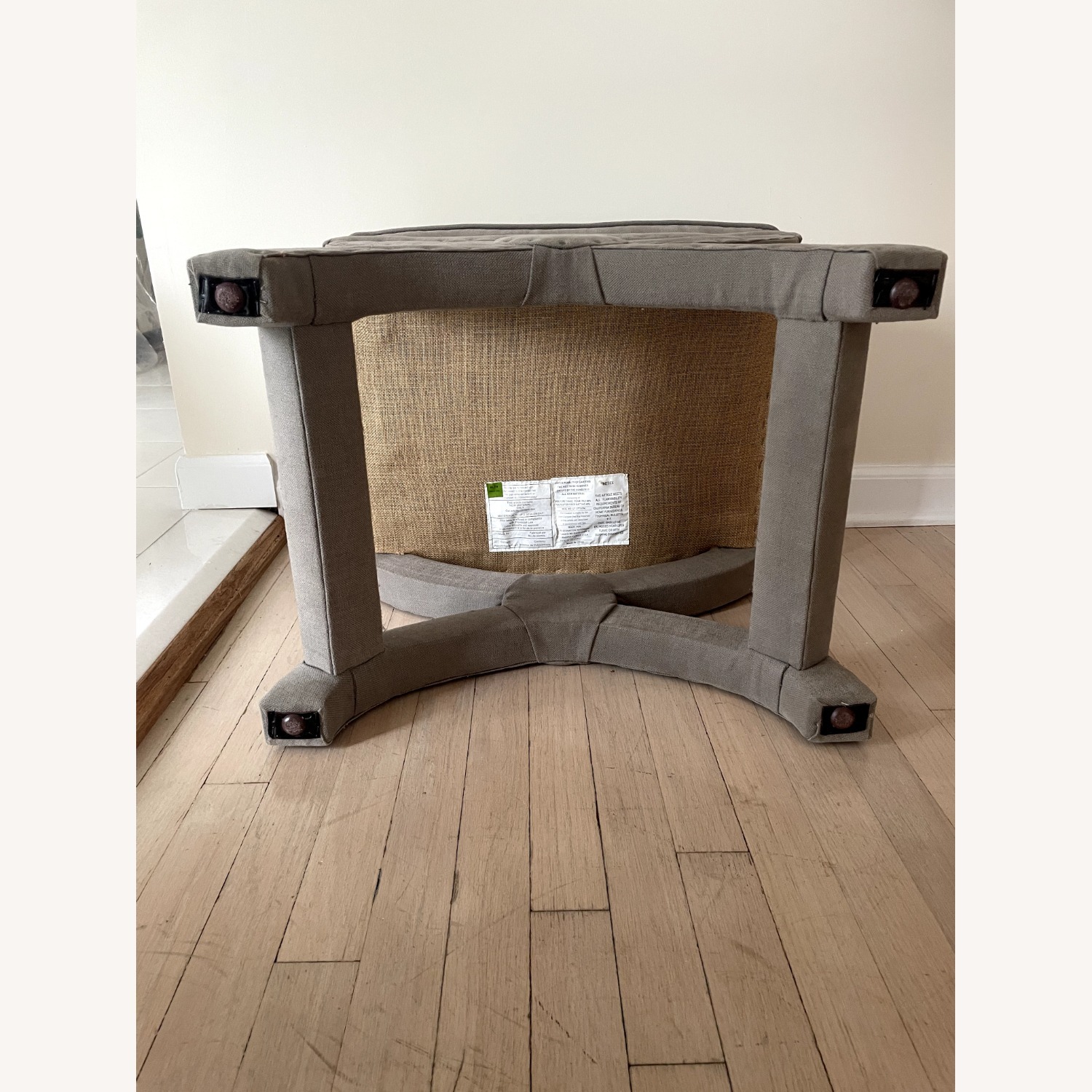 RH upholstered nailhead benches  - image-5