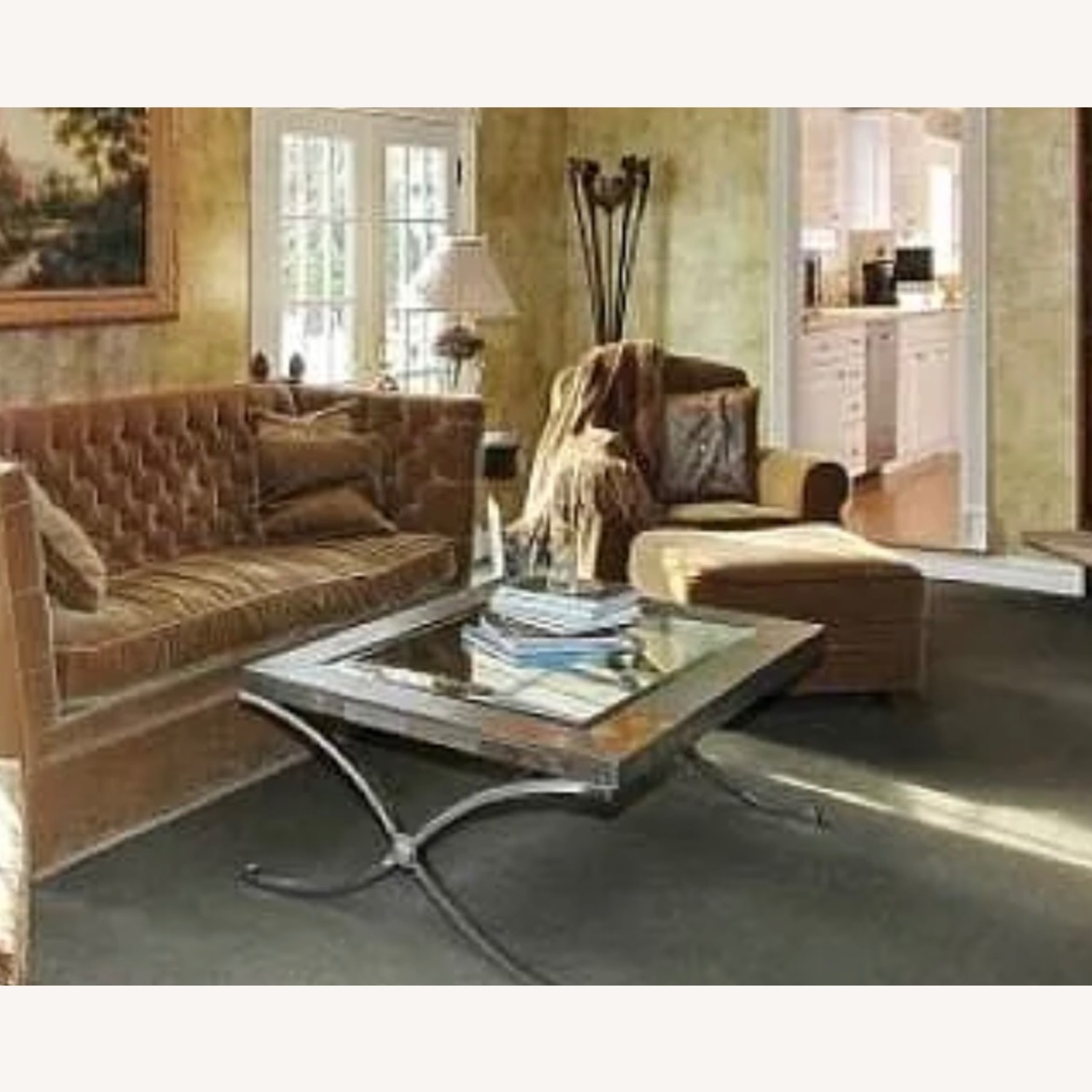 Vintage Custom Velvet Couch - image-2
