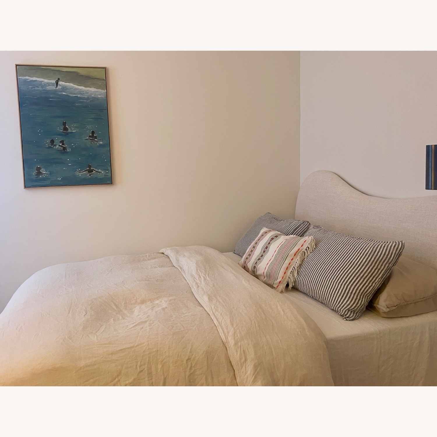 Lulu & Georgia Queen Kadence Wavy Headboard  - image-2