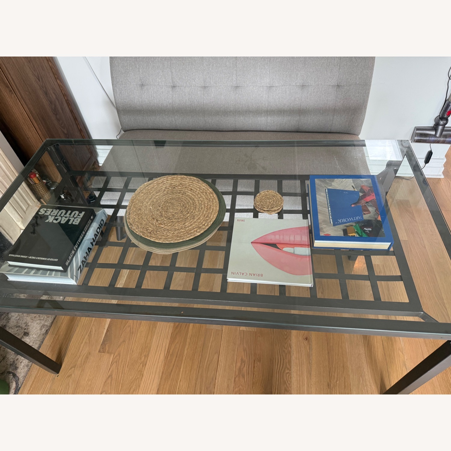 Metal and Glass Dining Table  - image-1