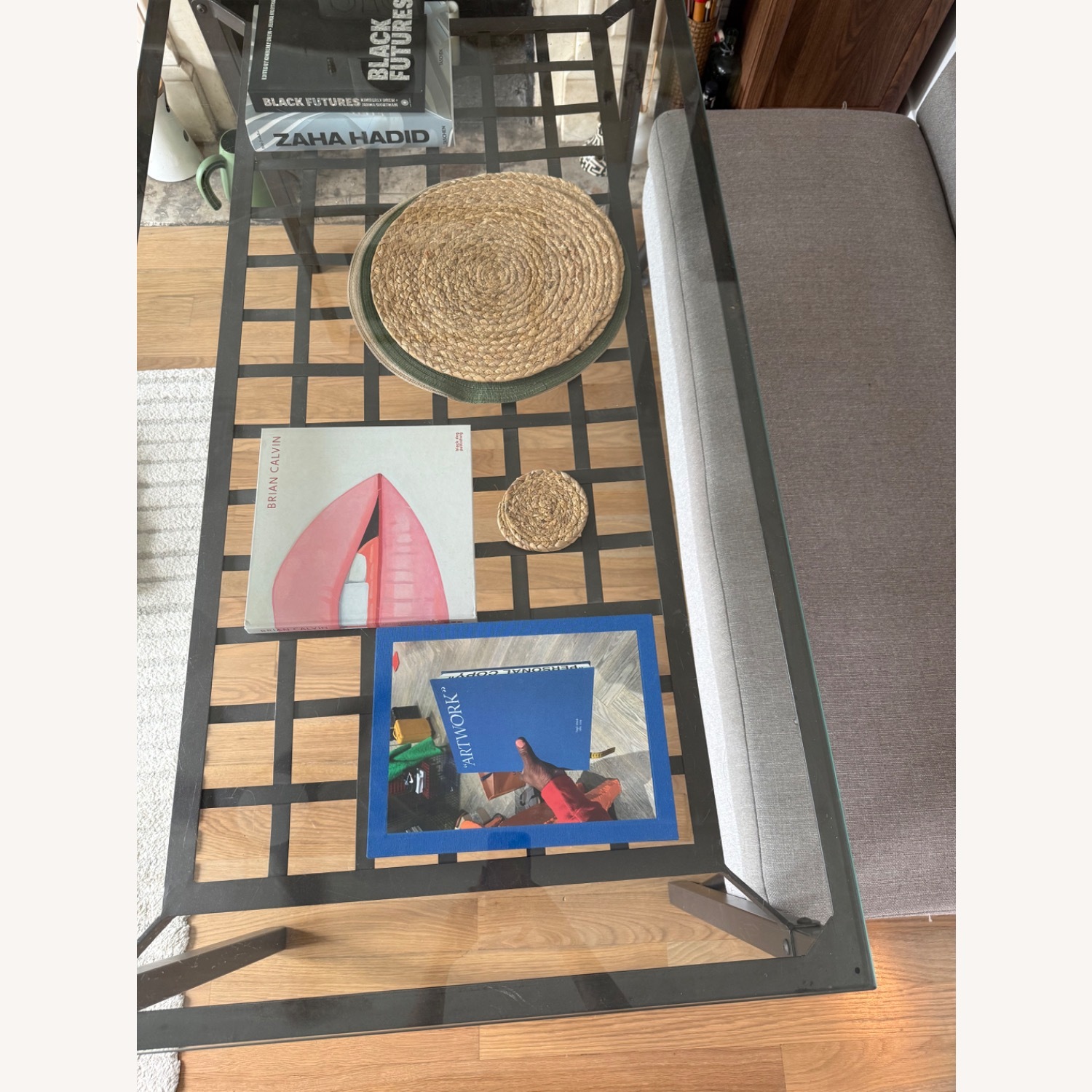 Metal and Glass Dining Table  - image-2