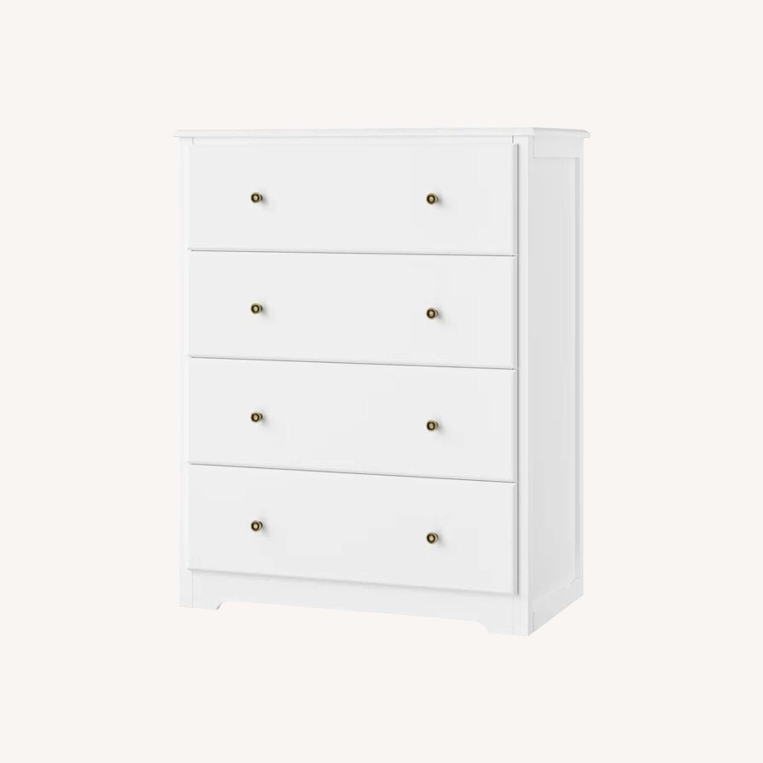 Ebern Designs White 4 Drawer Dressers - image-0