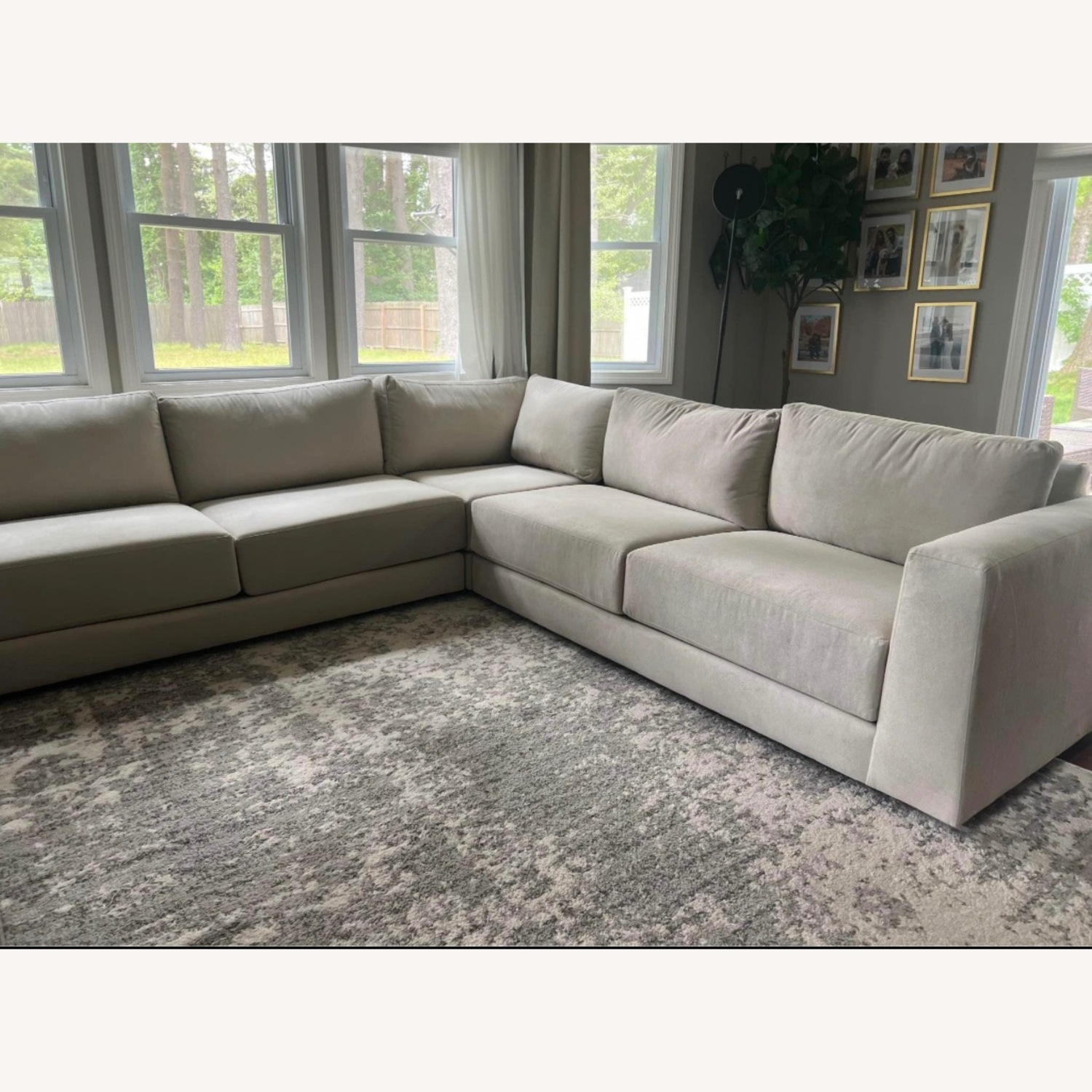 Crate & Barrel Peyton 3-Piece U Sectional Sofa - image-3