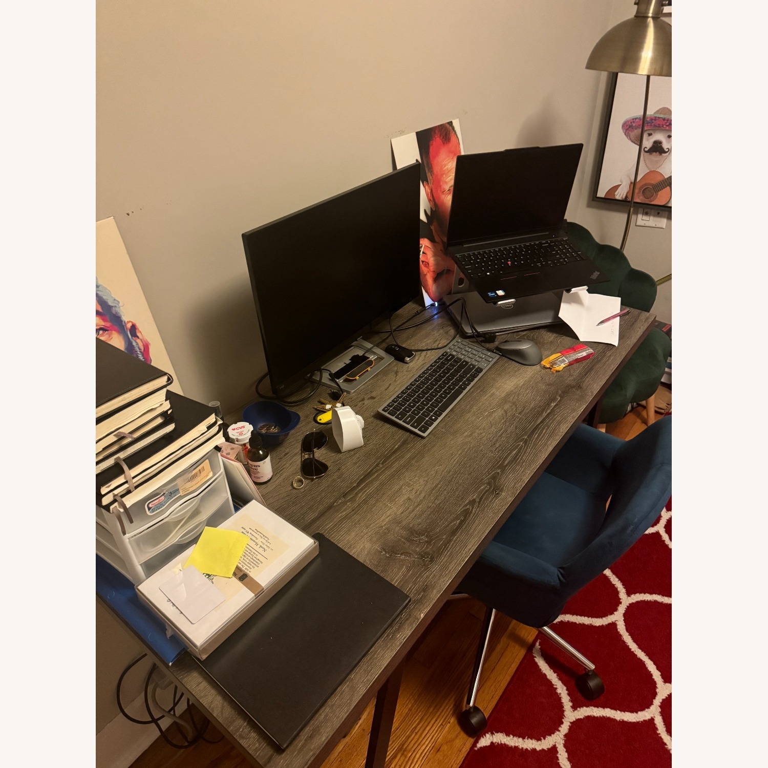 Wayfair Blue Turquoise Office Chair - image-3