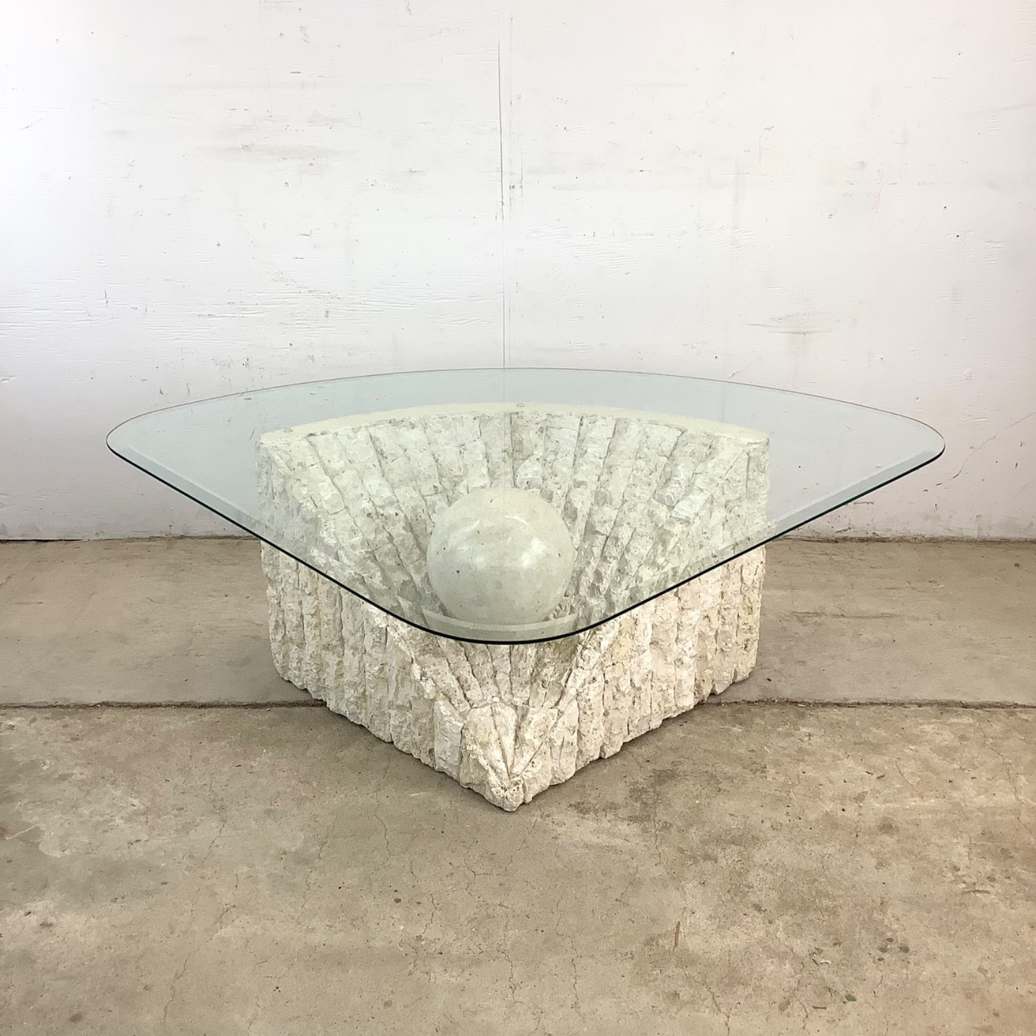 Retro Modern Triangular Coffee Table - image-3