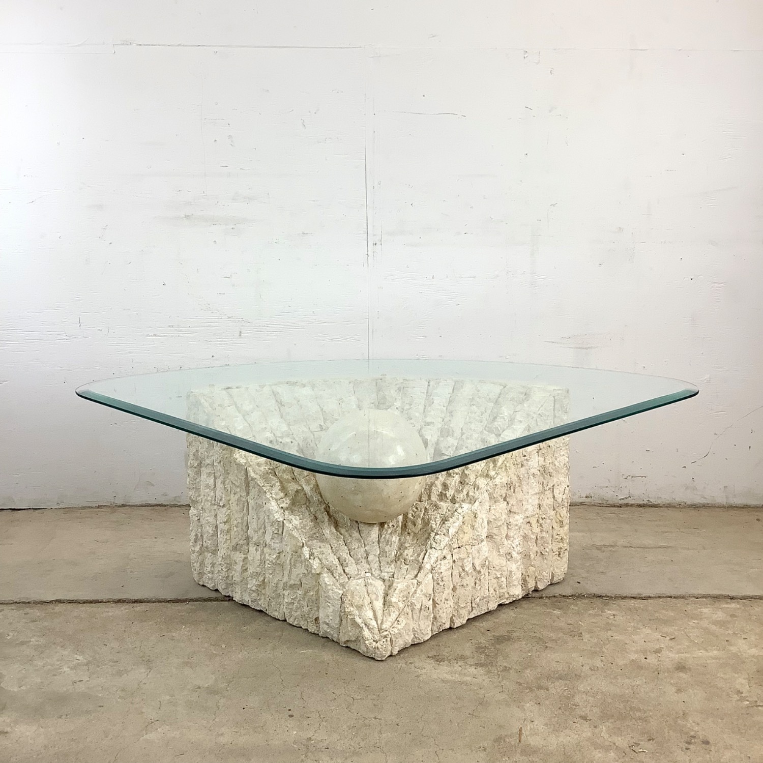 Retro Modern Triangular Coffee Table - image-1