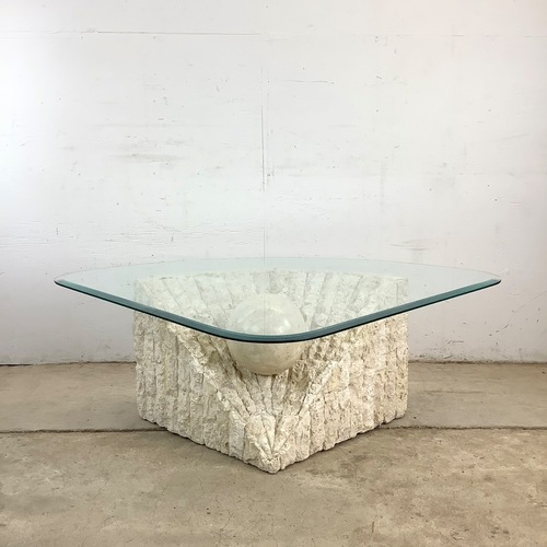 Used Retro Modern Triangular Coffee Table for sale on AptDeco