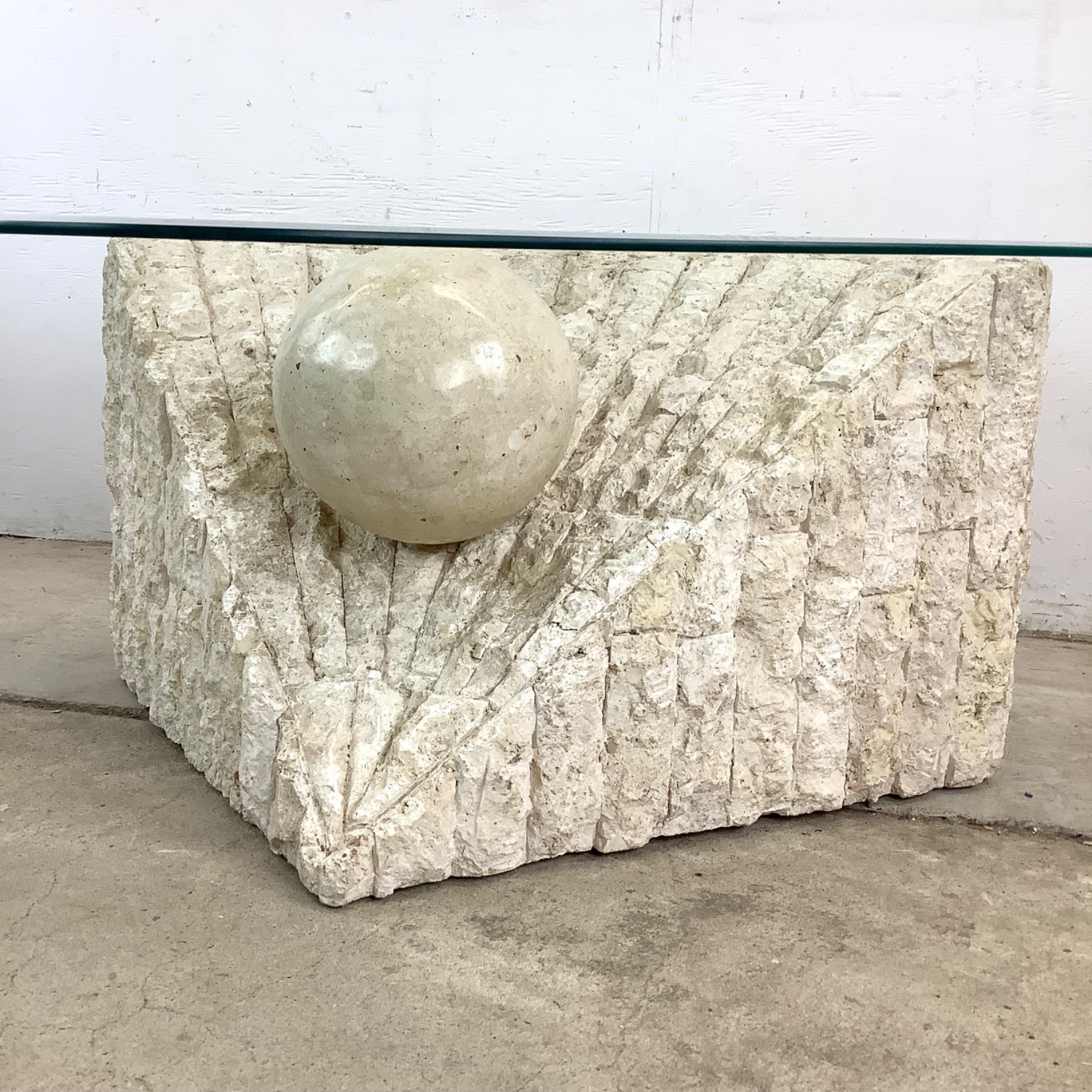 Retro Modern Triangular Coffee Table - image-4